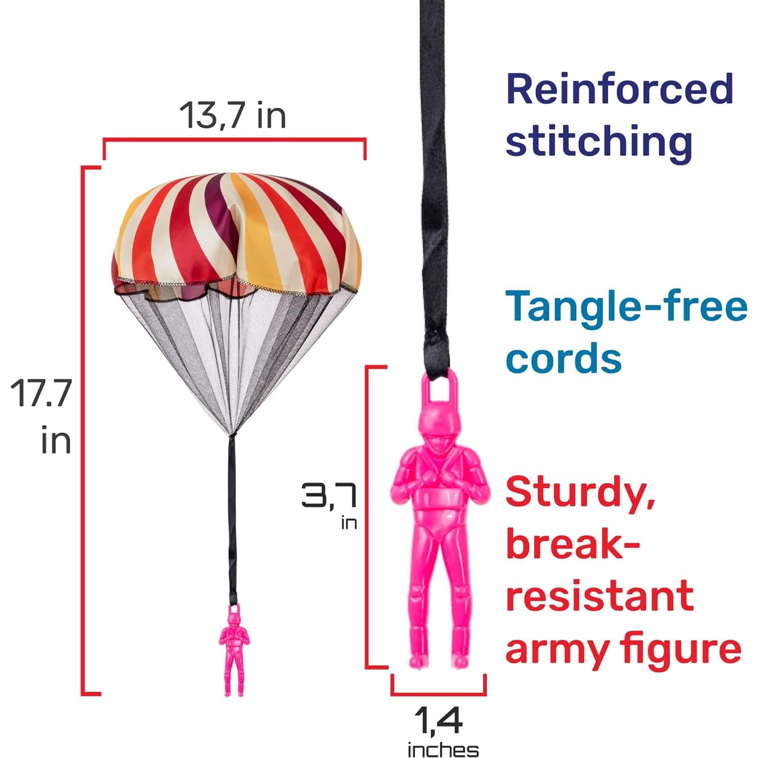 Juguetes Nutty Paracaídas para Niños - 3 a 12 Años