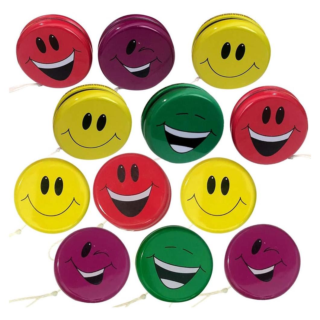 Yoyos Sonrientes ArtCreativity, Paquete de 12, 5 cm