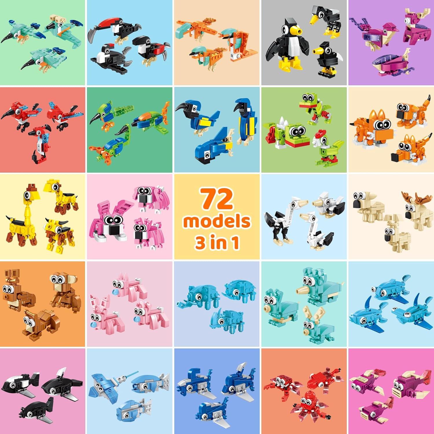 Paquete de 24 Mini Animales de Construcción BOPEGOLO - 408g