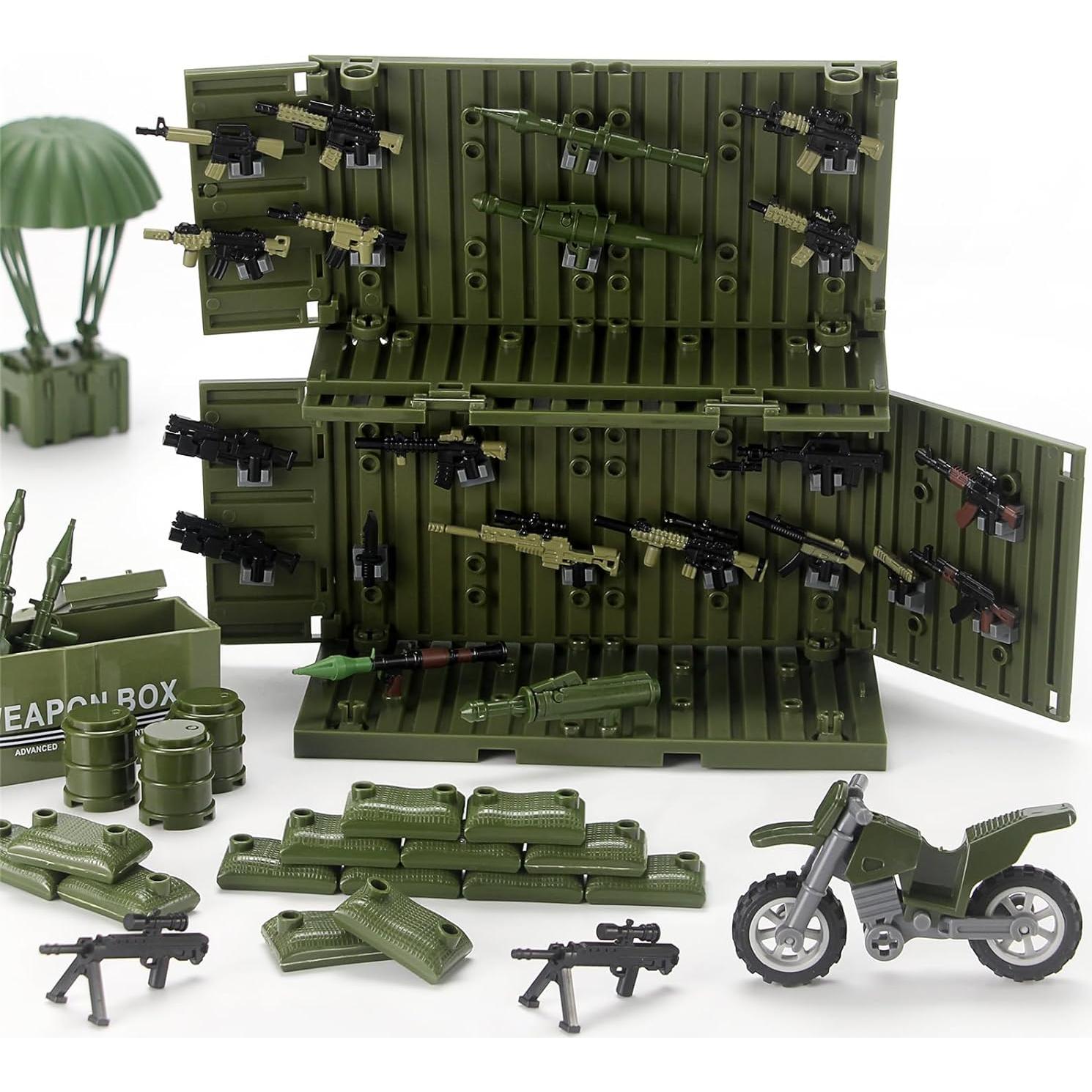 Kit de Accesorios Militares Verde Selva 325 Pcs WX