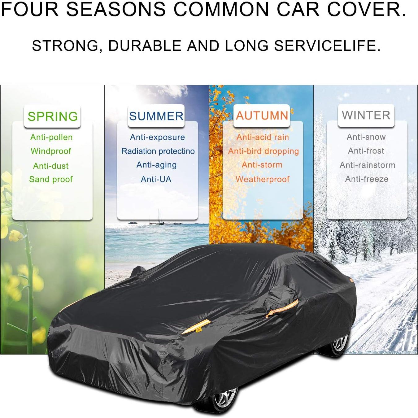 Cubierta de coche COLOR RAIN TIME para sedán impermeable