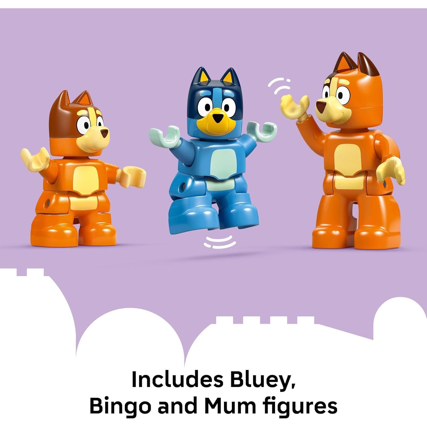 LEGO DUPLO Casa Familiar de Bluey con Juego de Memoria - 83 Piezas