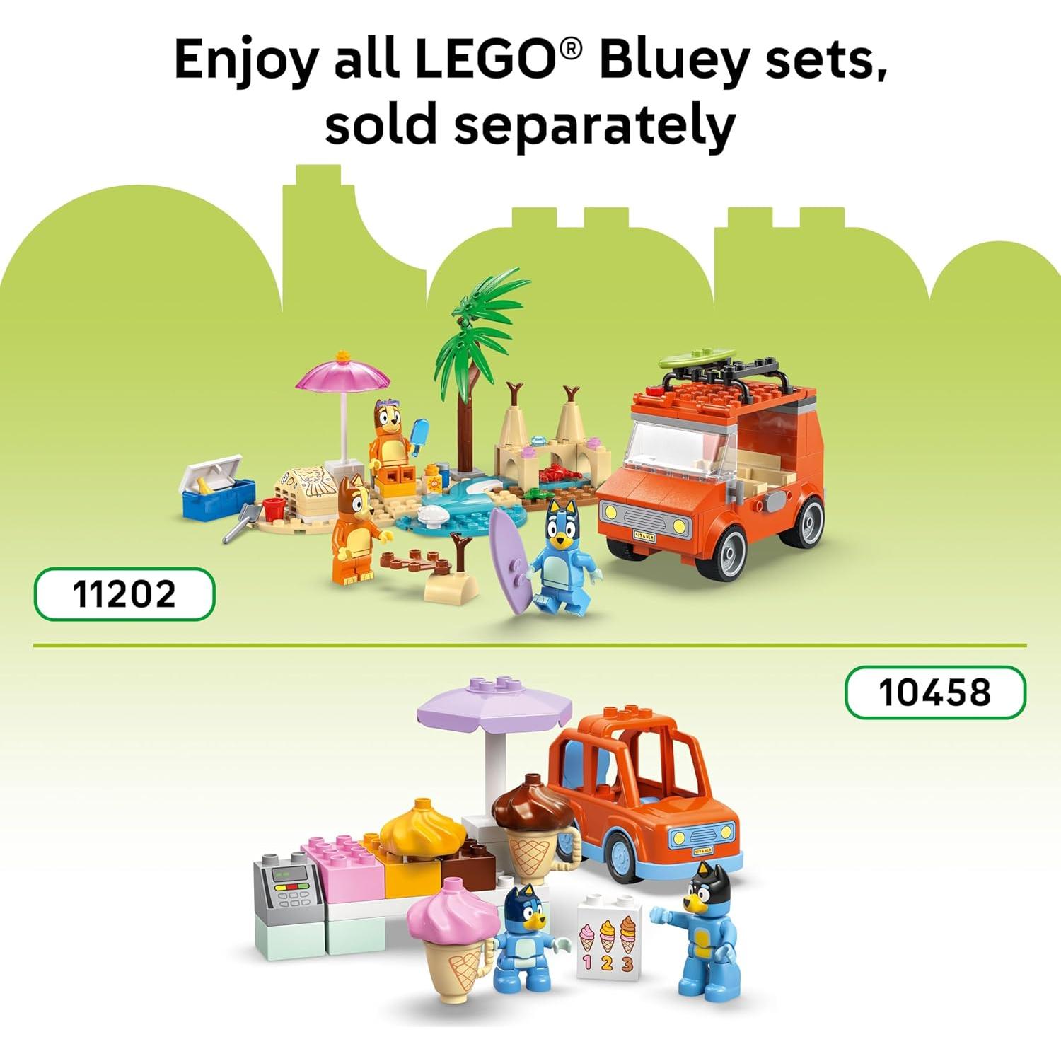 LEGO DUPLO Casa Familiar de Bluey con Juego de Memoria - 83 Piezas