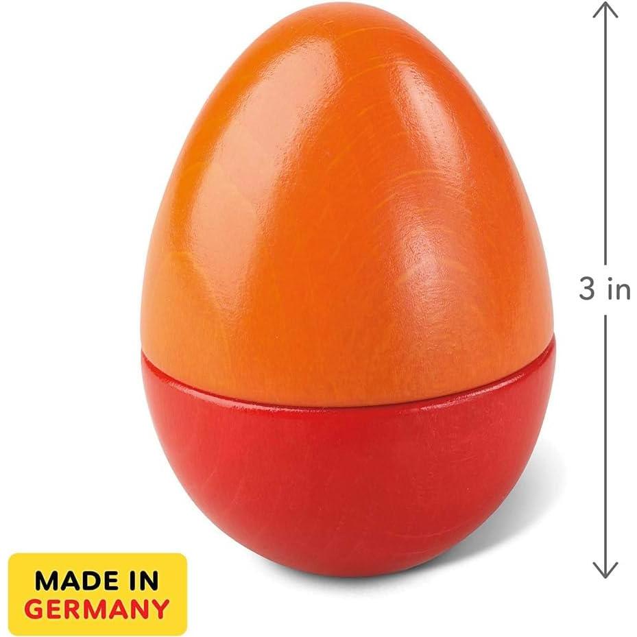 HABA Huevos Sonajeros de Madera - 5 Sonidos Acústicos para Niños