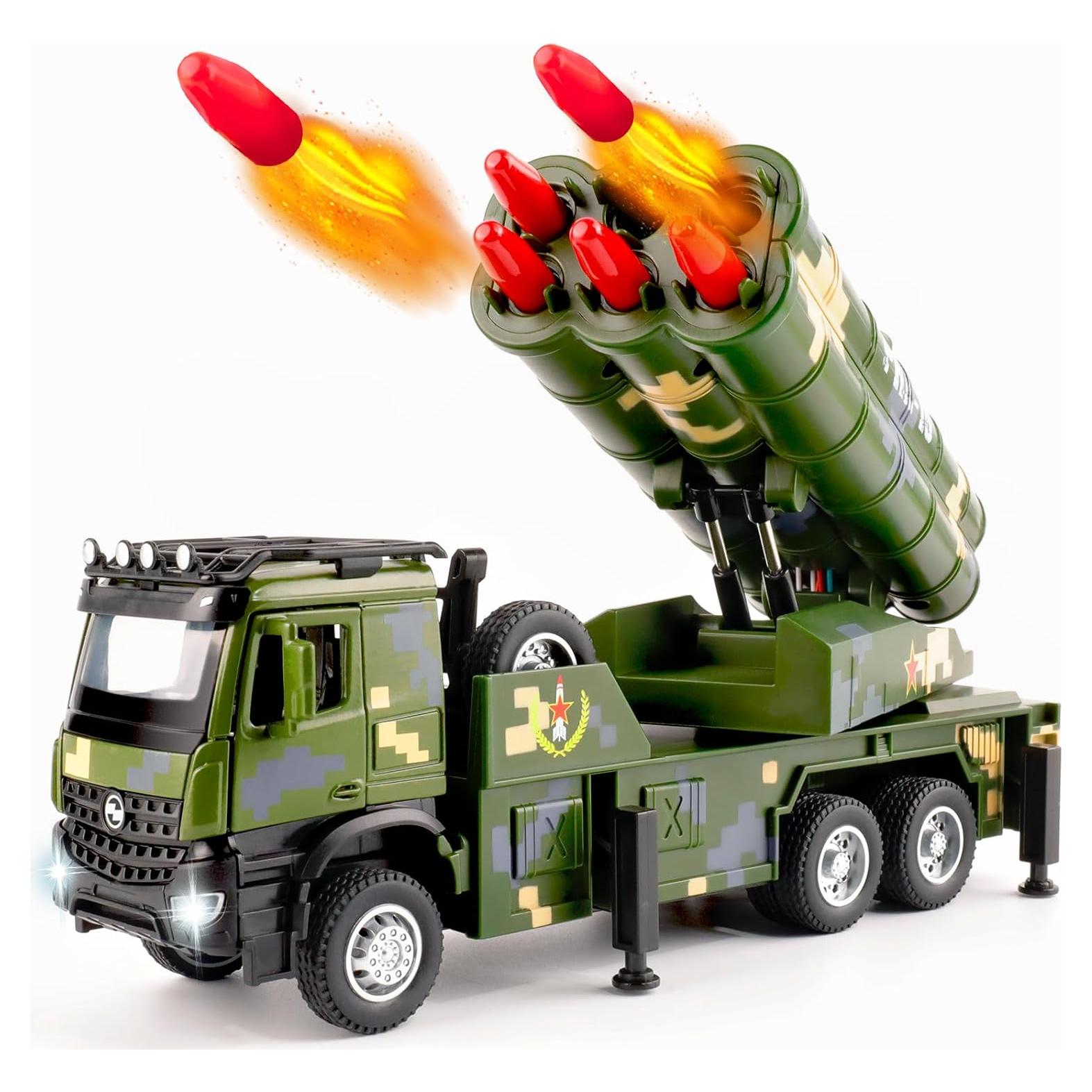 Camión Militar con 6 Misiles YC Toys - Luz y Sonido