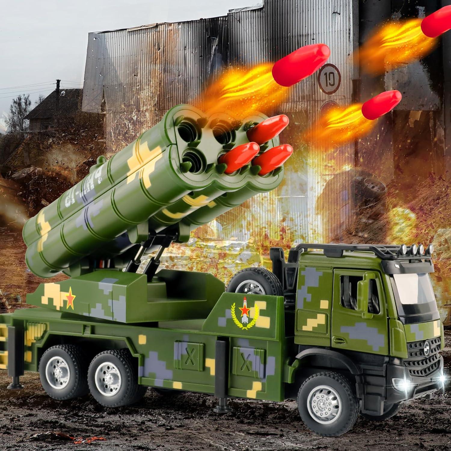 Camión Militar con 6 Misiles YC Toys - Luz y Sonido