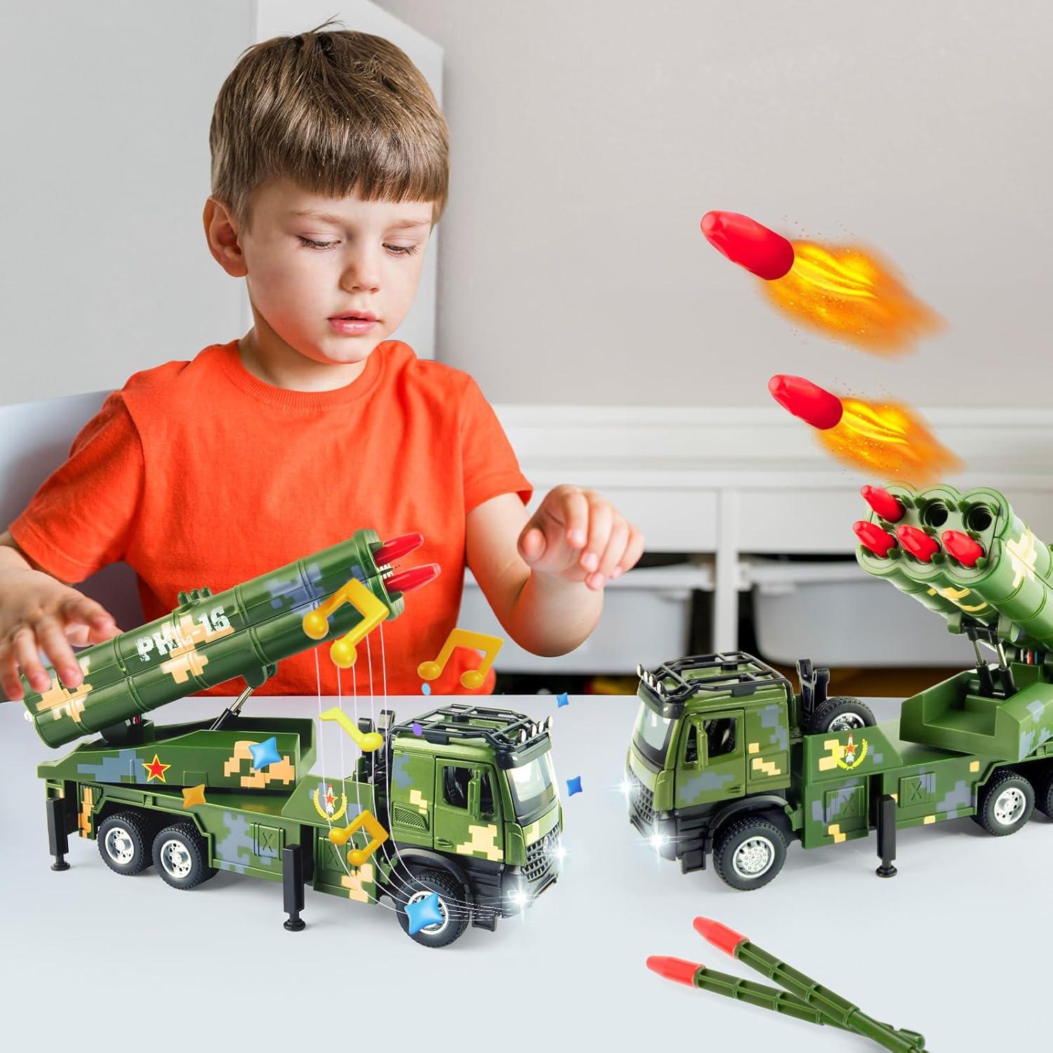 Camión Militar con 6 Misiles YC Toys - Luz y Sonido