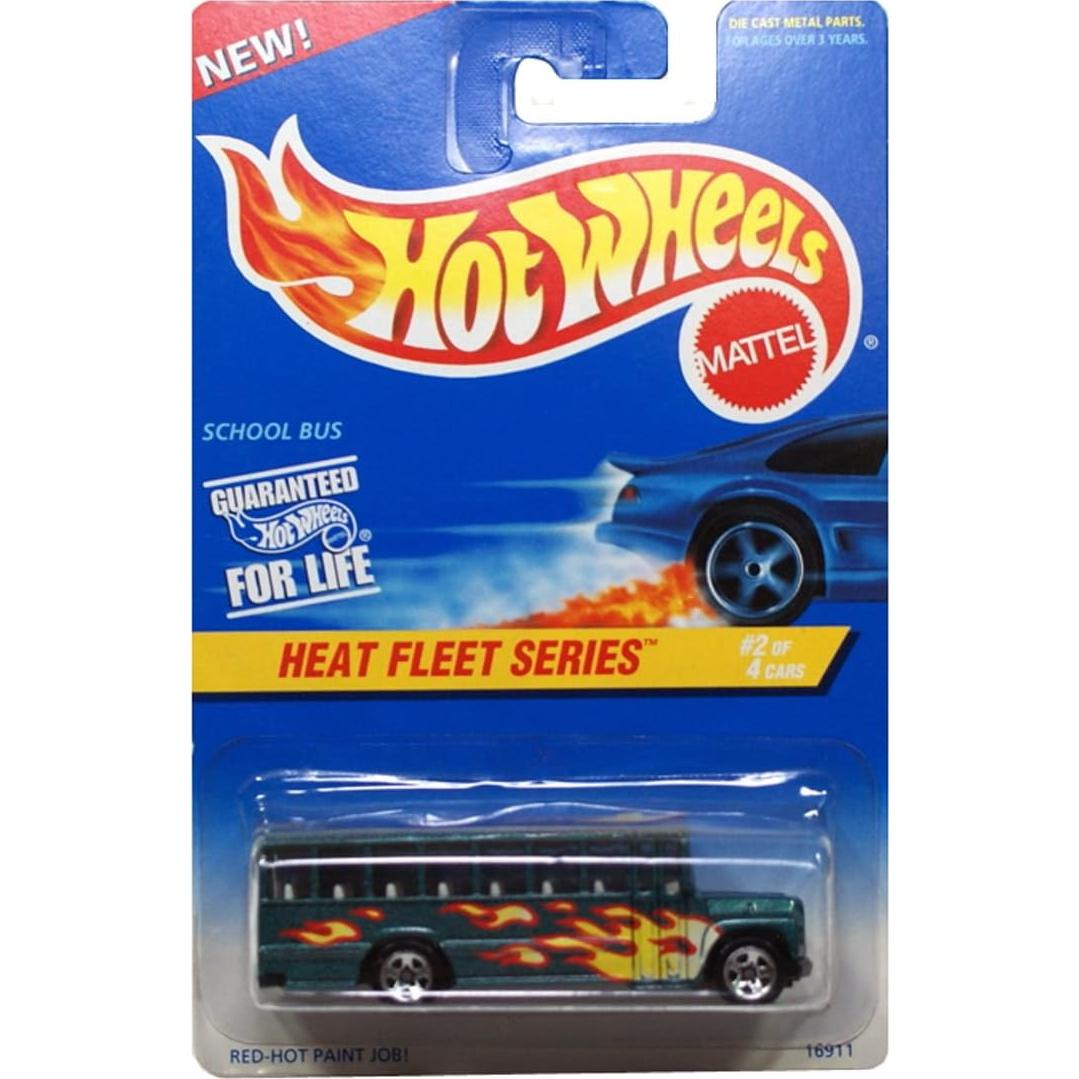 Autobús Escolar Hot Wheels 1997 Heat Fleet #538 45g