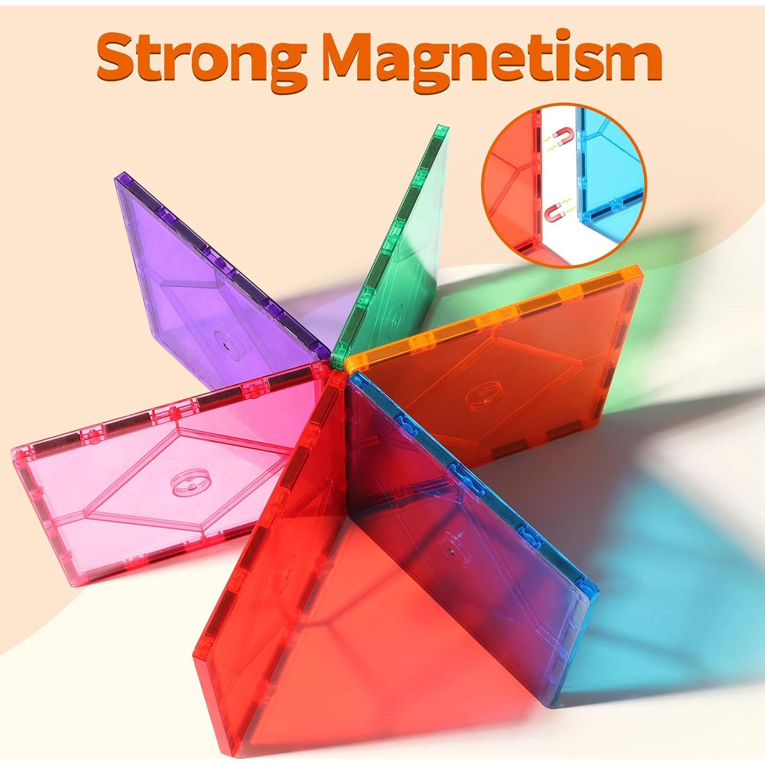 Set de 8 Azulejos Magnéticos Grandes Mruikeny para Niños 3+