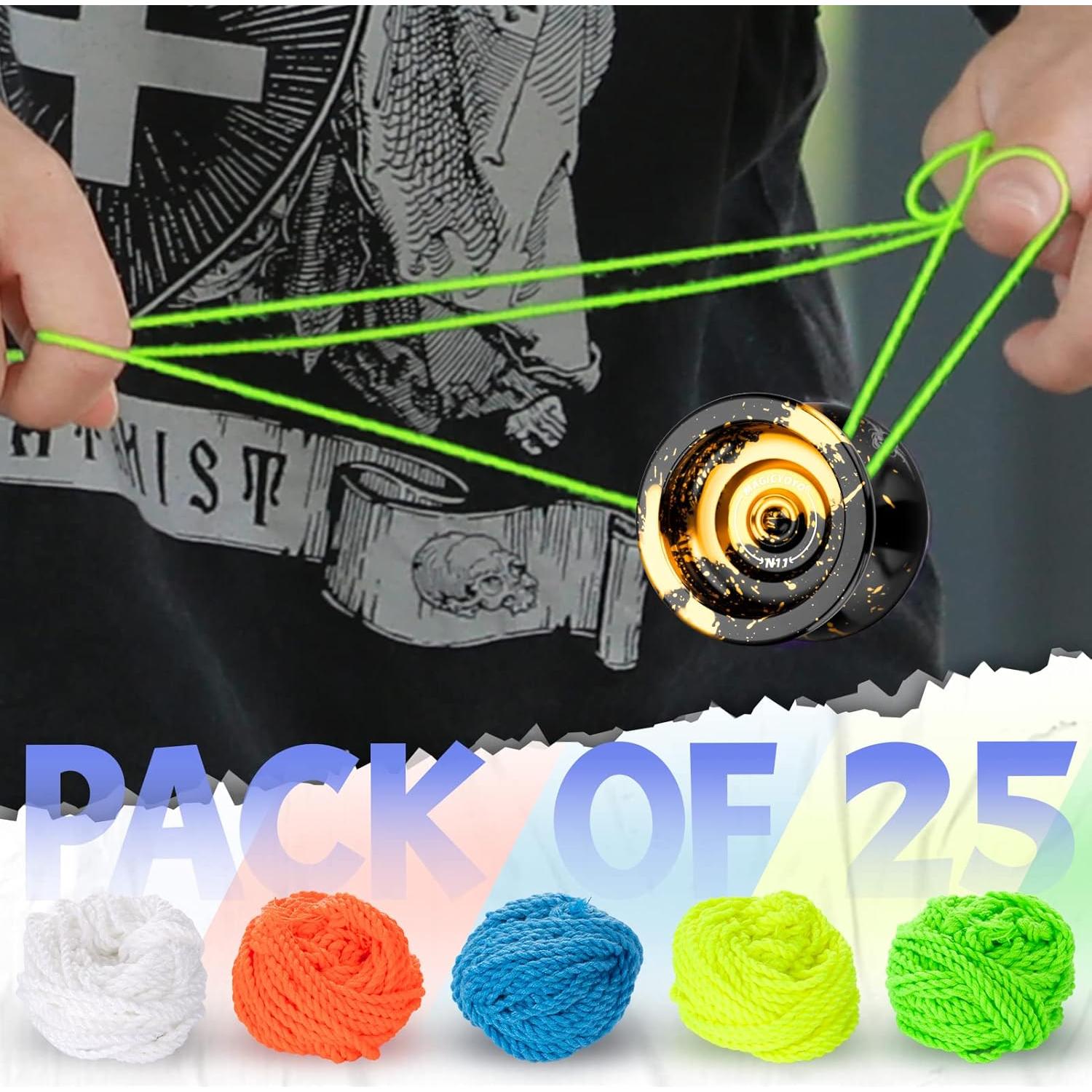 Cuerdas de Yoyo MAGICYOYO 25 Piezas 110 cm Colores Variados