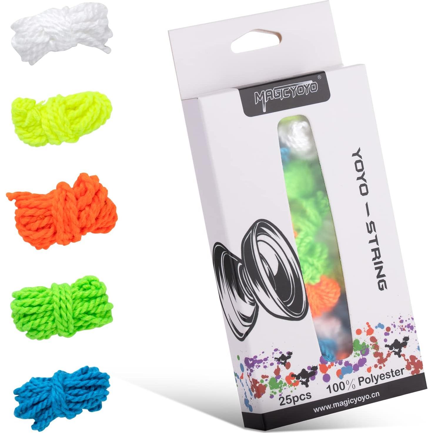 Cuerdas de Yoyo MAGICYOYO 25 Piezas 110 cm Colores Variados