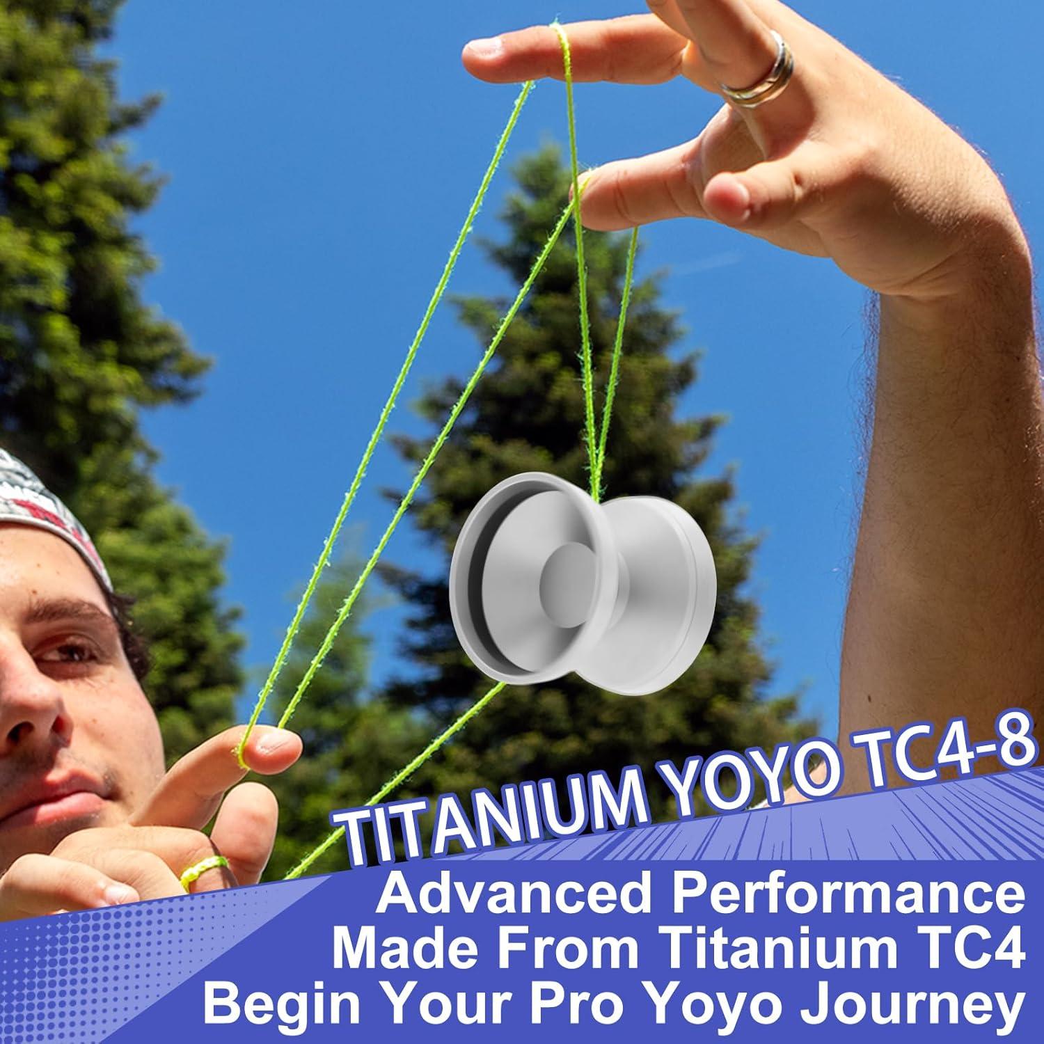 Yoyo Profesional YOYOSTUDIO TC4-8 Titanio No Responsivo