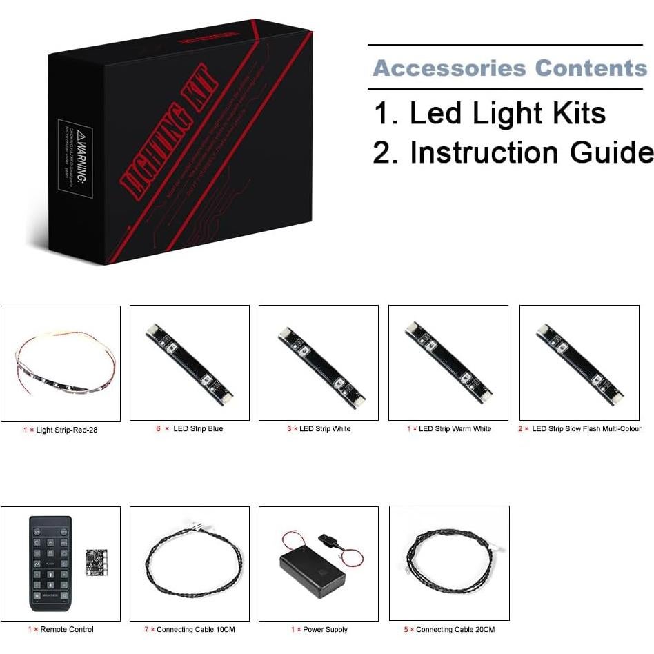 Kit de Iluminación LED BrickBling para LEGO Technic Audi RS Q e-tron 42160