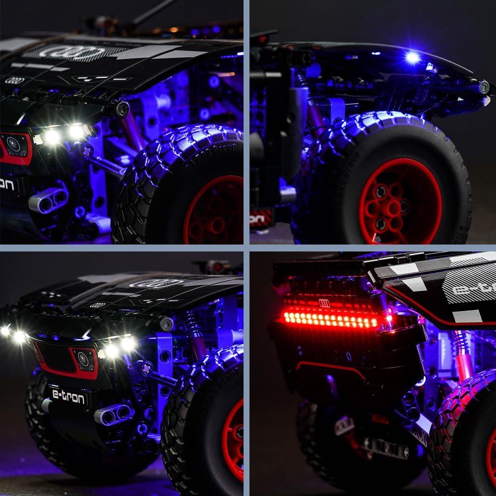 Kit de Iluminación LED BrickBling para LEGO Technic Audi RS Q e-tron 42160