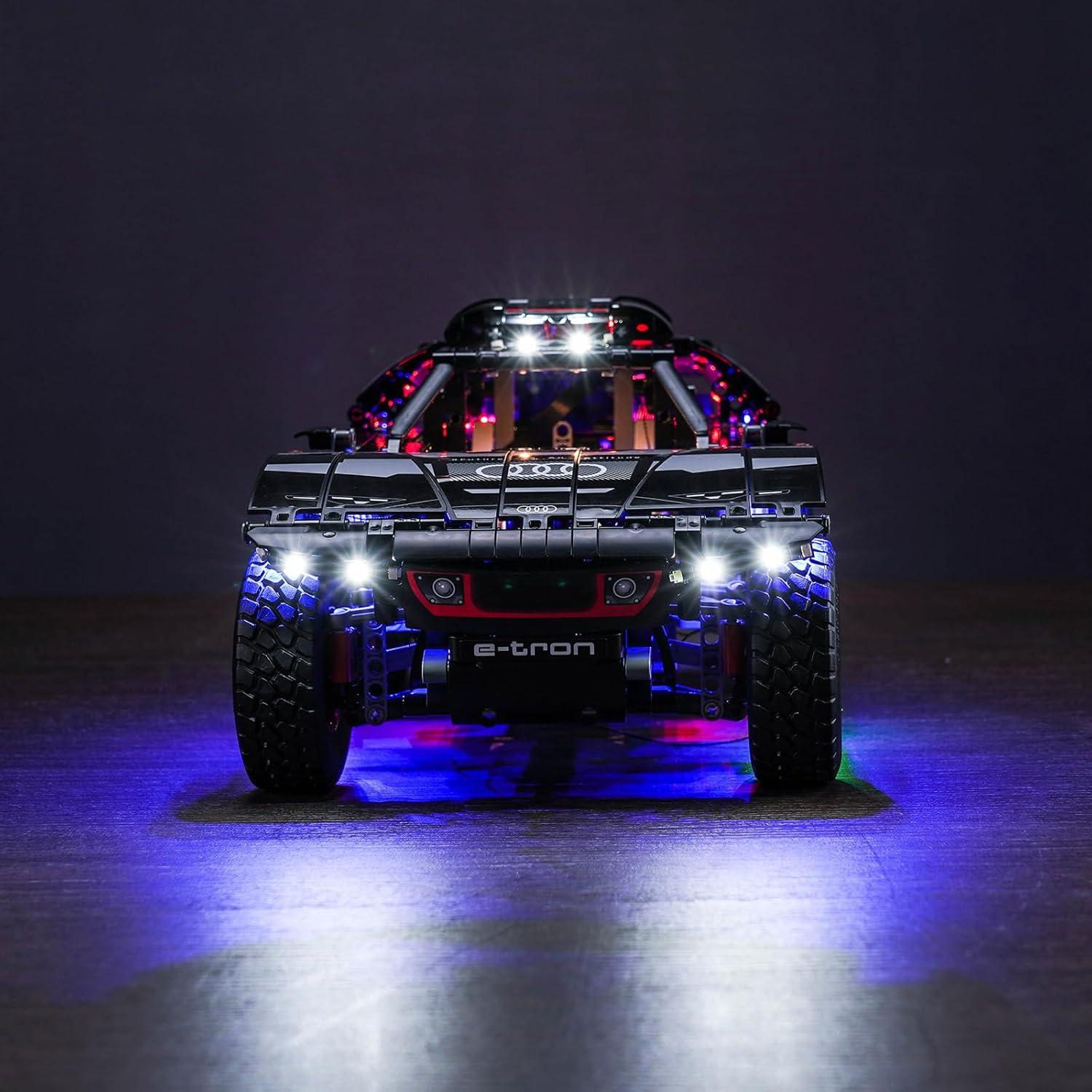 Kit de Iluminación LED BrickBling para LEGO Technic Audi RS Q e-tron 42160