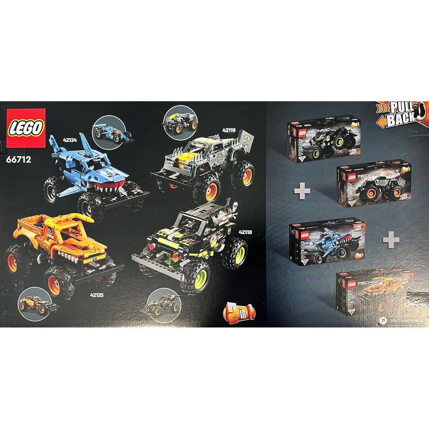 LEGO Technic Monster Jam 66712 Camiones Monstruo 2-en-1