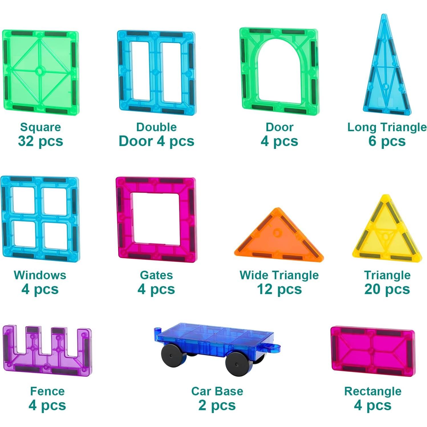 Bloques Magnéticos NEOFORMERS 96 Piezas para Niños 3-9 Años