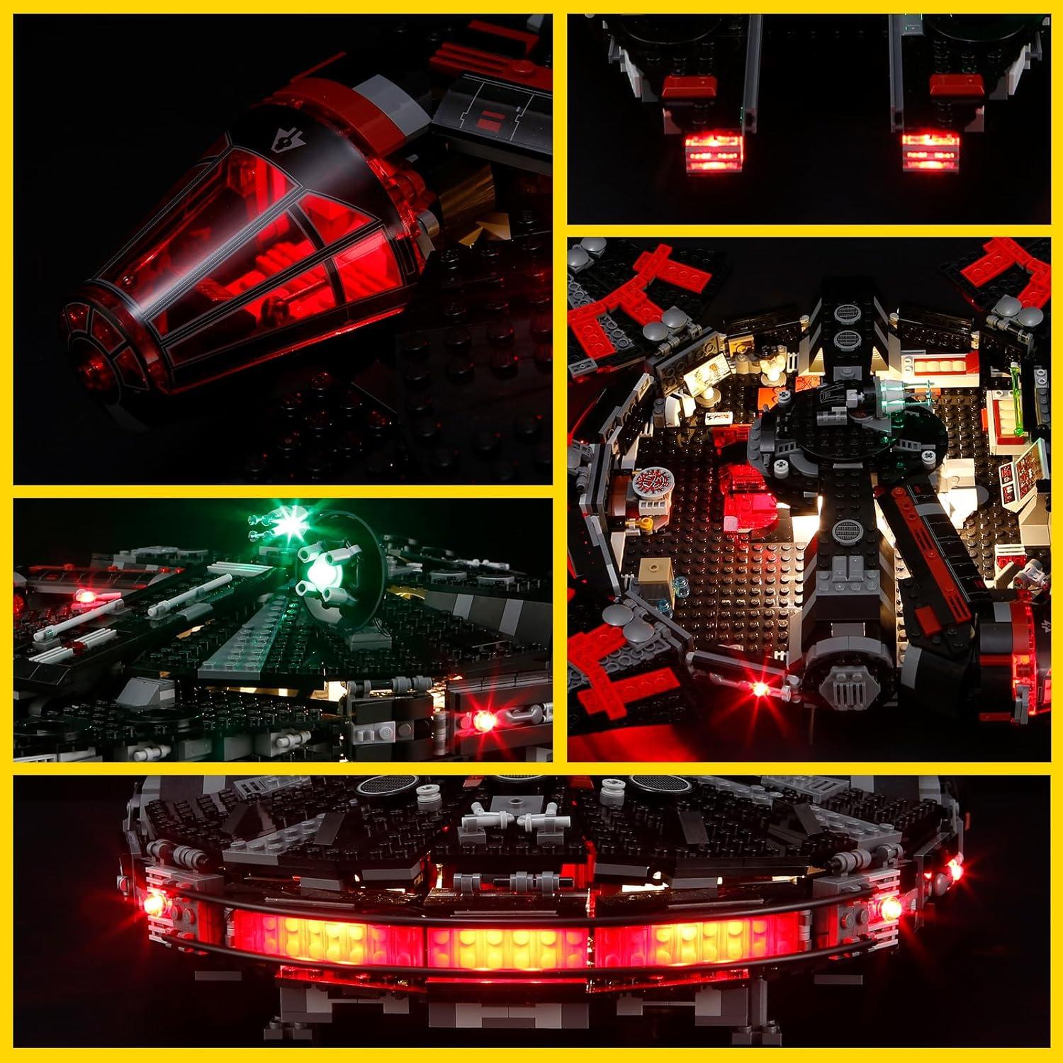 Kit de Luz BOOZUU para Lego 75389 Halcón Oscuro - Iluminación LED