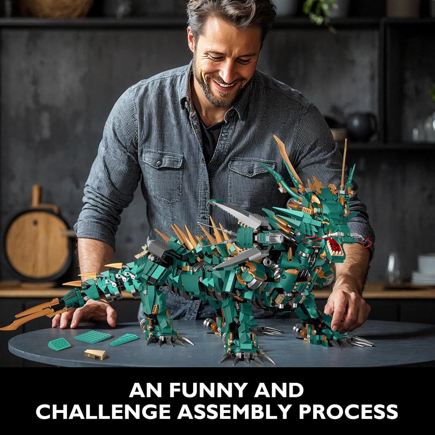 Conjunto de Construcción Dragón Mecánico JMBricklayer 70174