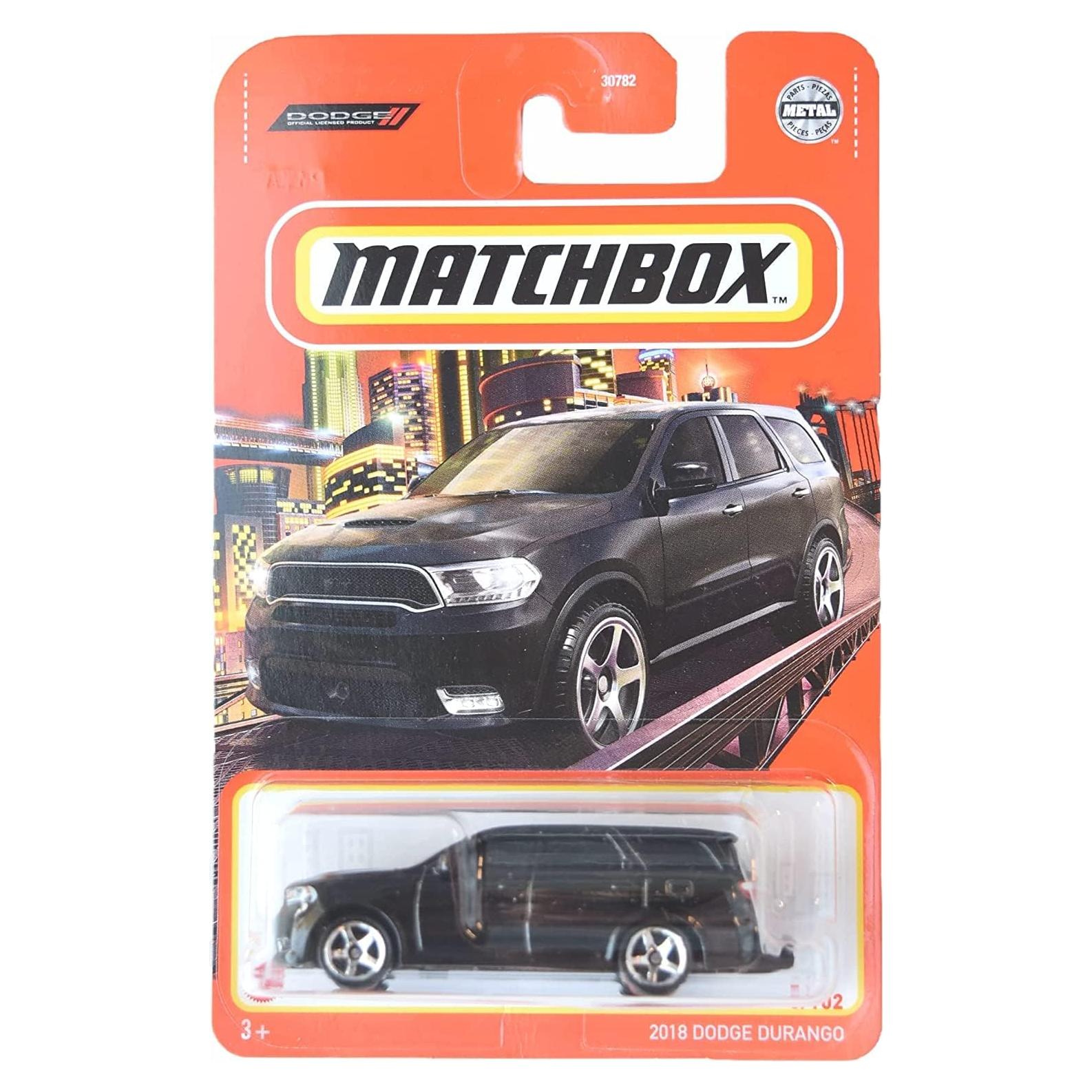 Auto a Escala Matchbox 2018 Dodge Durango Negro 19.6cm