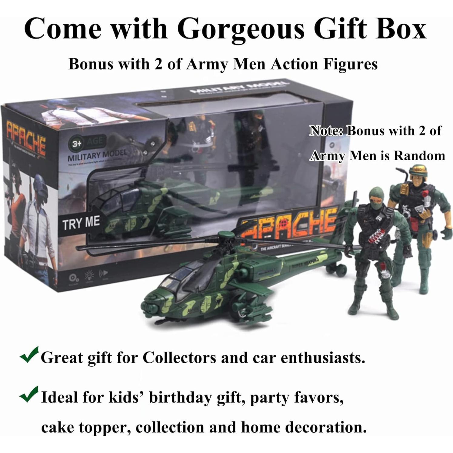 Helicóptero Militar OTONOPI con Luces y Sonidos - 22.1 cm