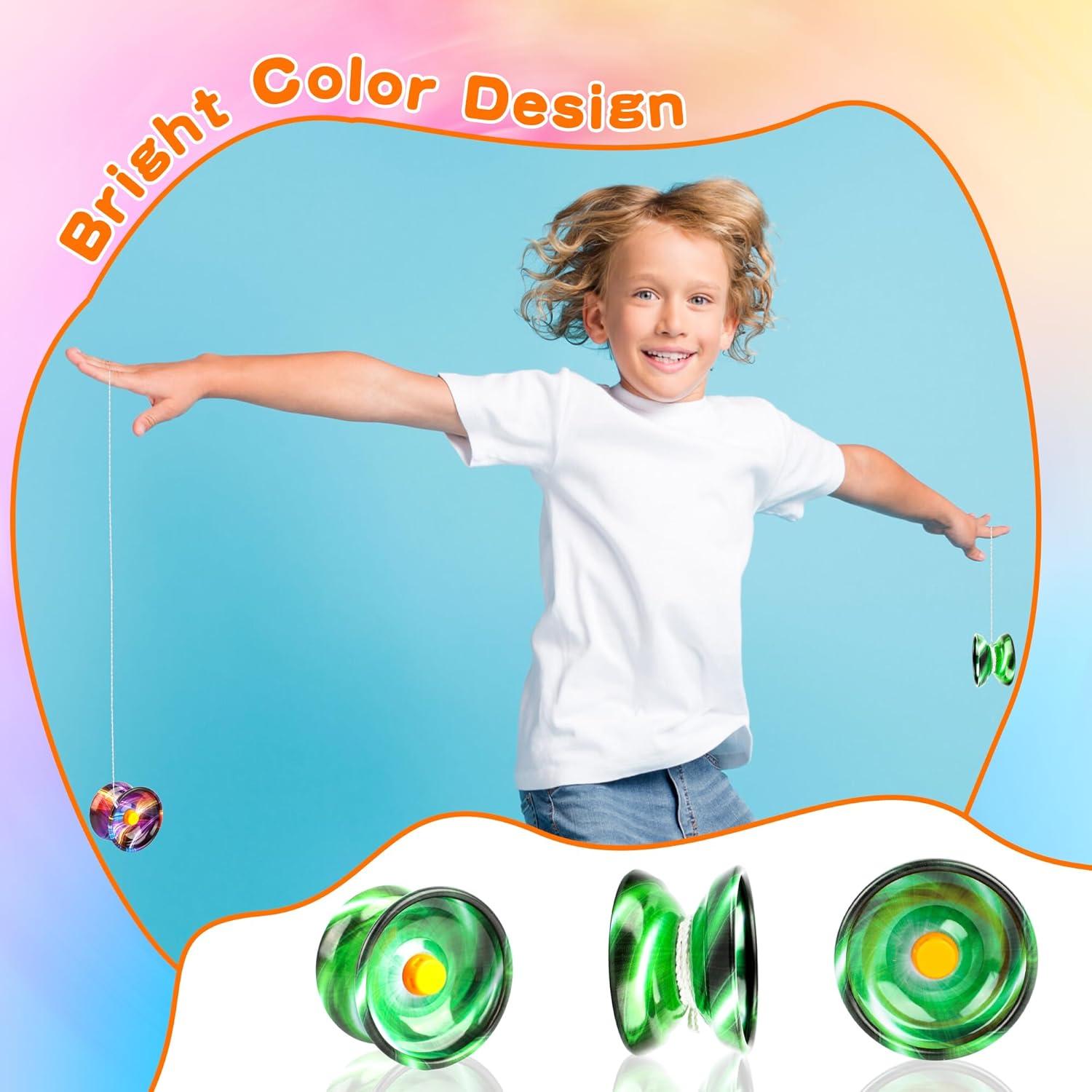 Paquete de 25 Pelotas de Yo-Yo Norcoin Metálicas 5 Colores