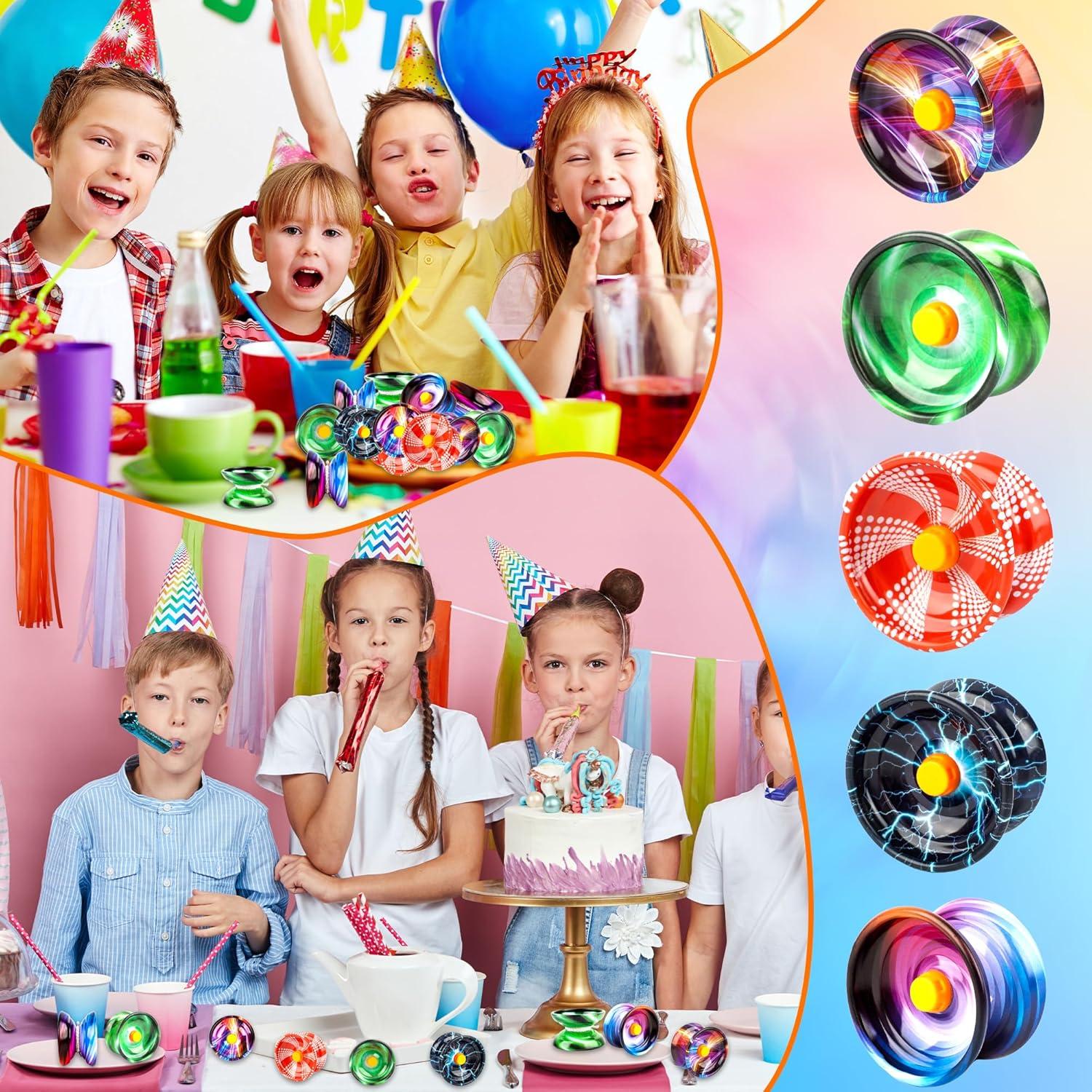 Paquete de 25 Pelotas de Yo-Yo Norcoin Metálicas 5 Colores