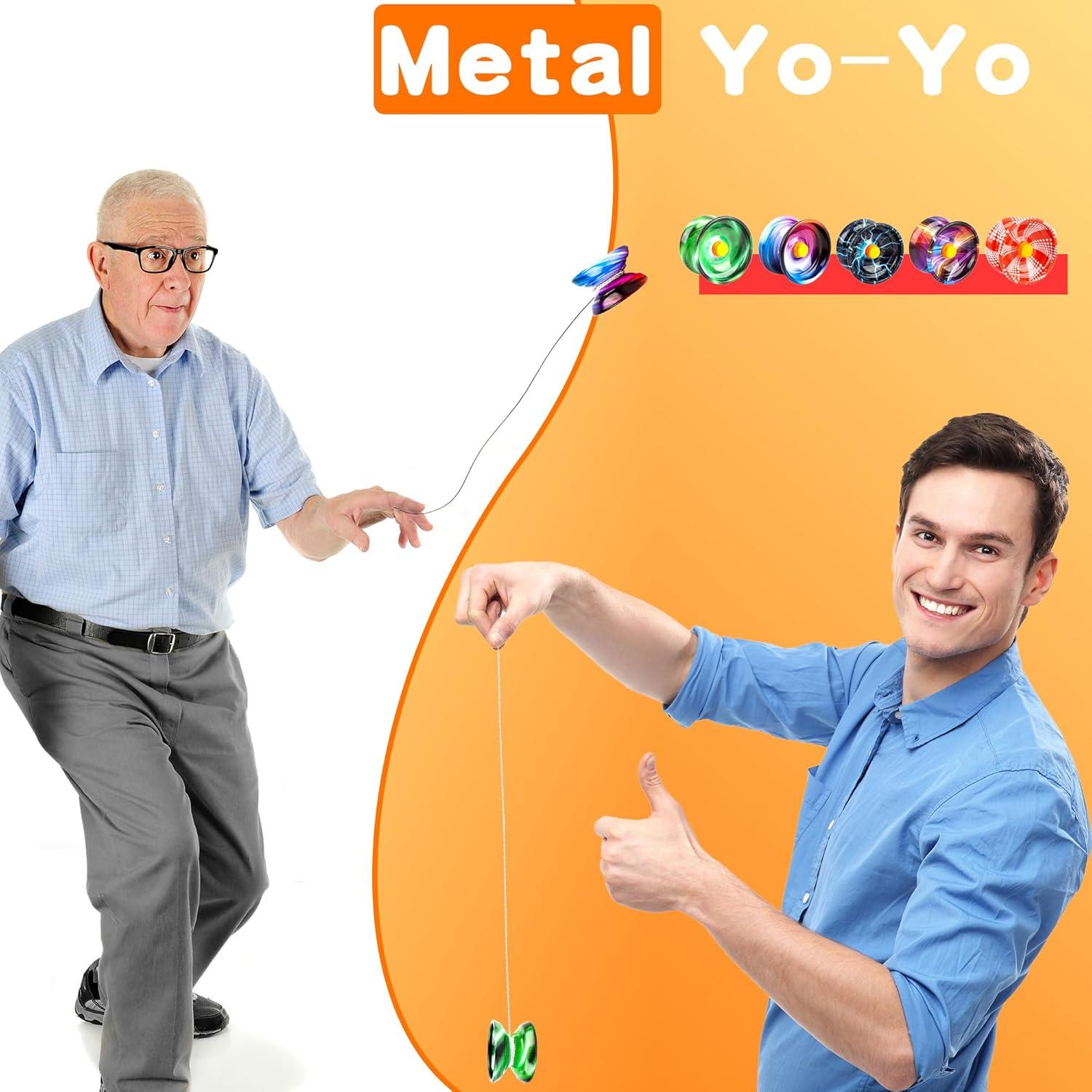 Paquete de 25 Pelotas de Yo-Yo Norcoin Metálicas 5 Colores