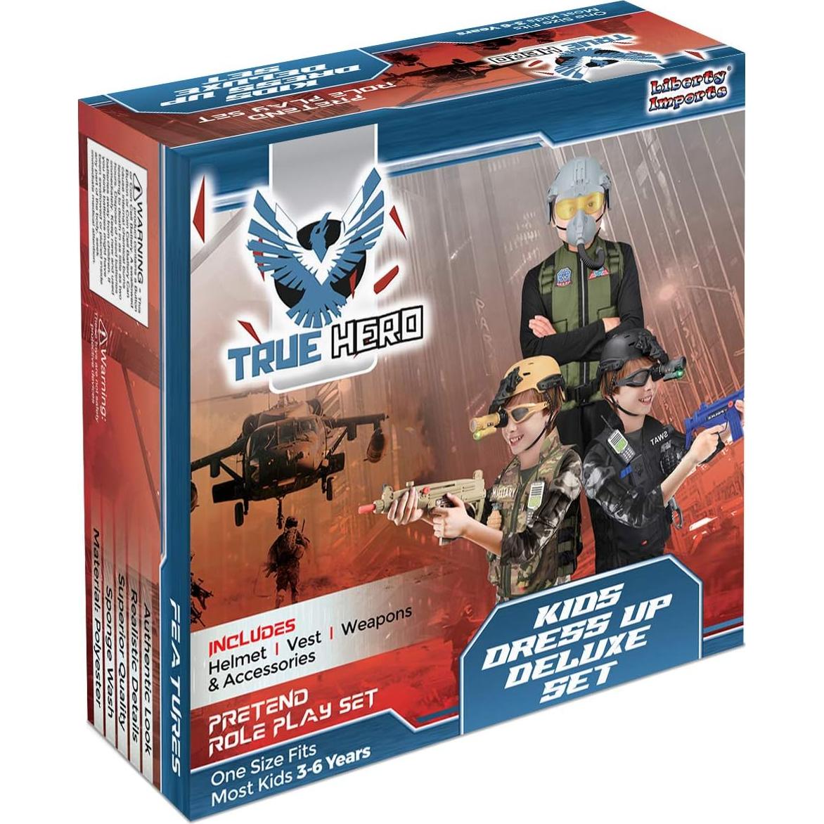 Conjunto de Disfraces Deluxe S.W.A.T. Liberty Imports para Niños