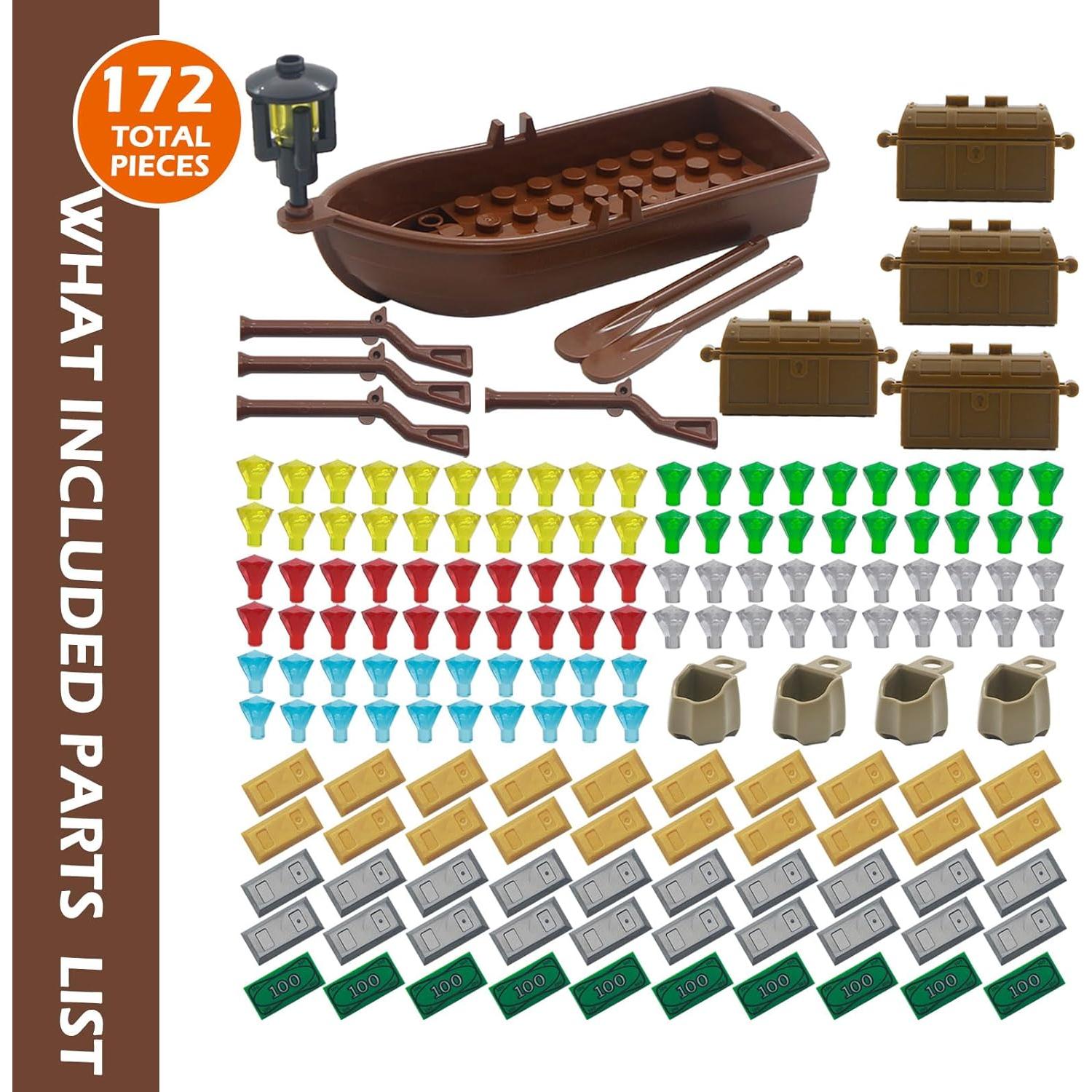 Set de Bloques de Construcción Pirata BroTex - 172 Piezas