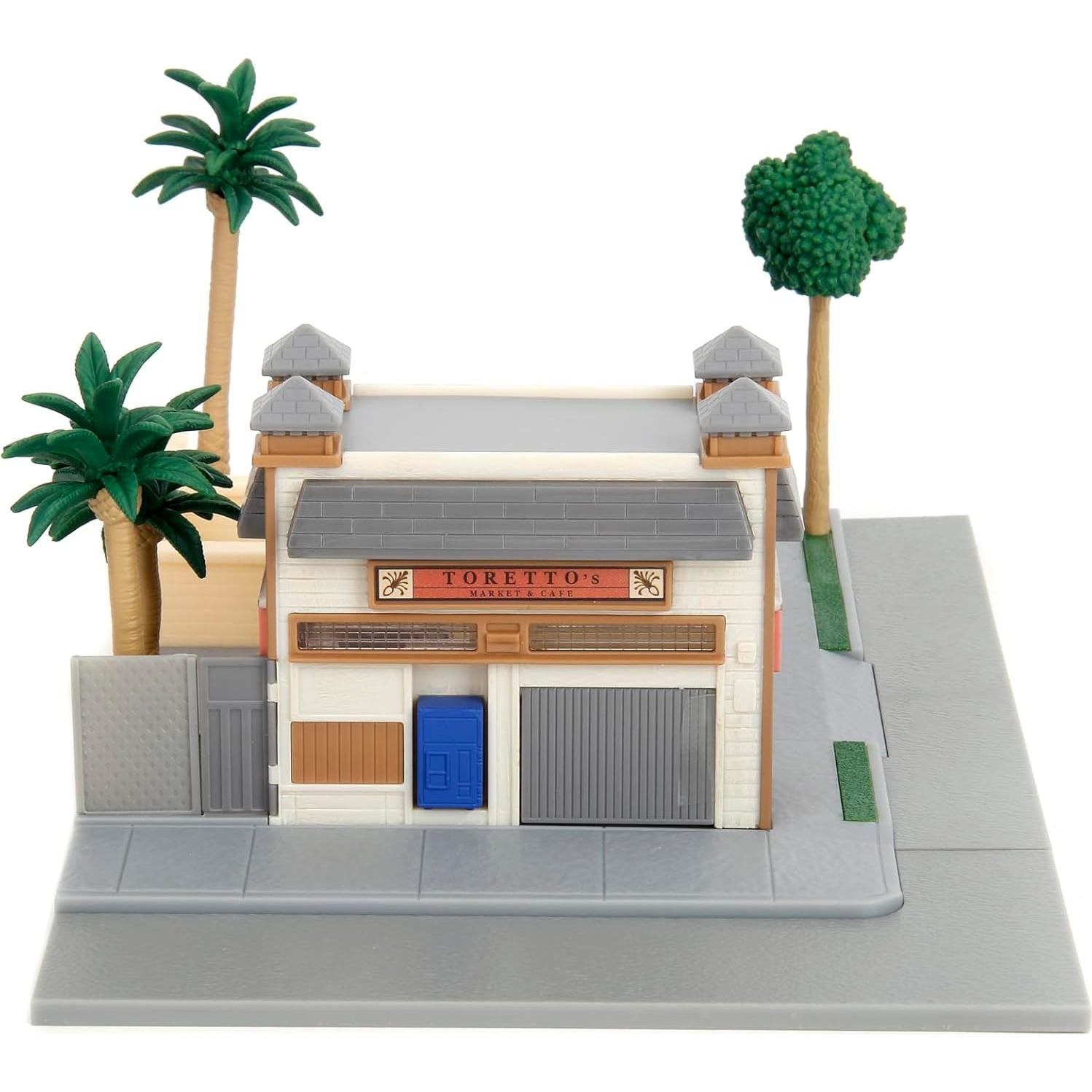 Mercado y Café de Toretto Jada Toys con 2 Coches Metal 20.32x17.78 cm