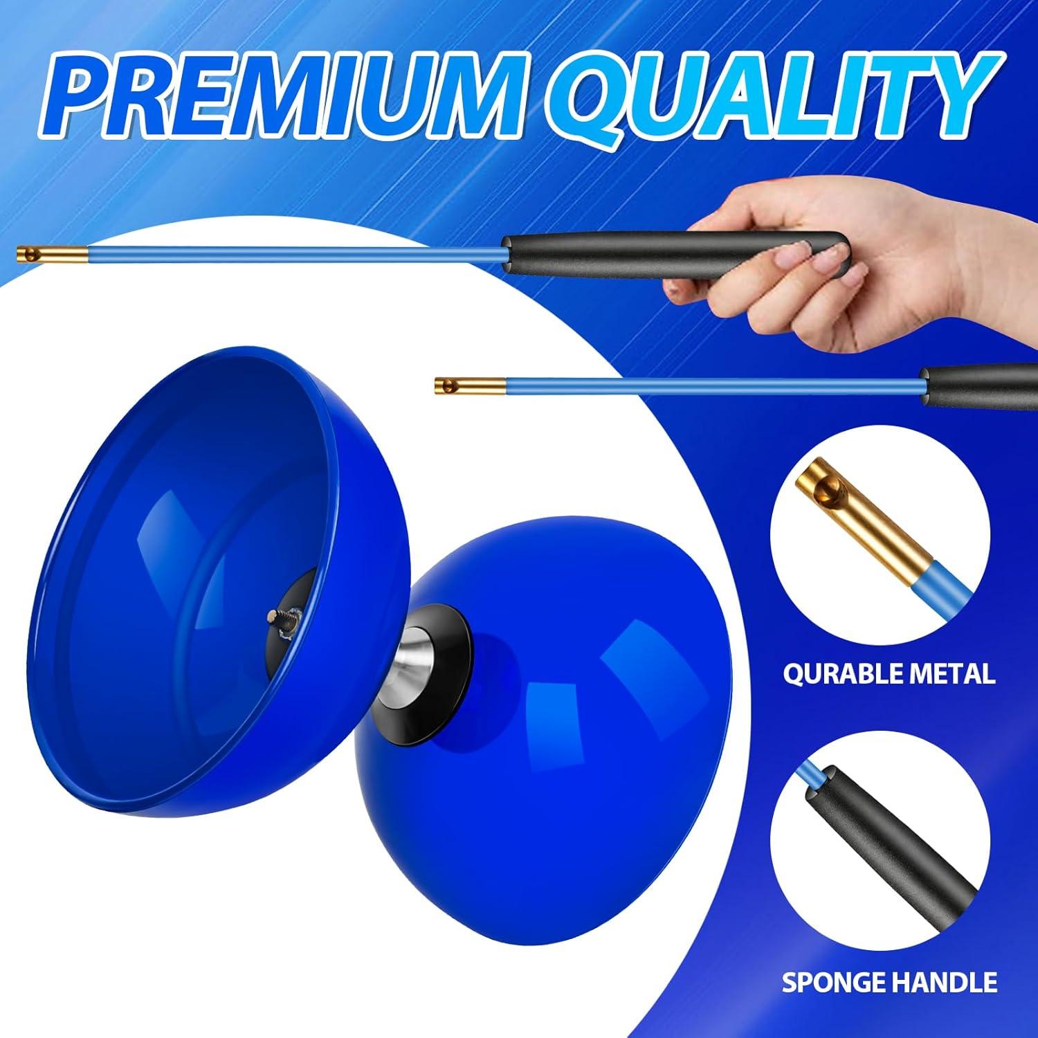 Yoyo Diabolo BODYRHYTHM Azul Profundo 12,7 cm con Palos