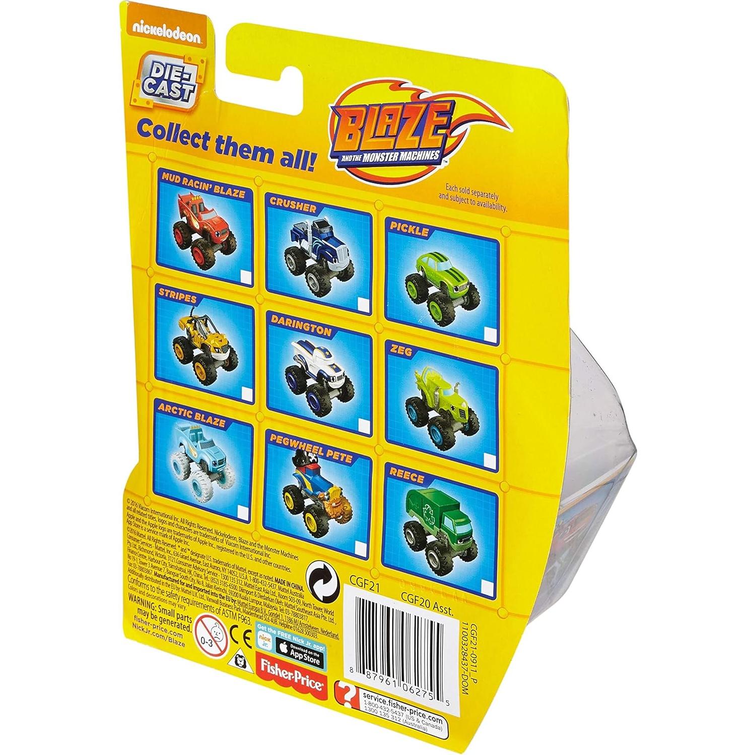 Vehículo Blaze de Metal Fundido Fisher-Price 6.35x6.03cm