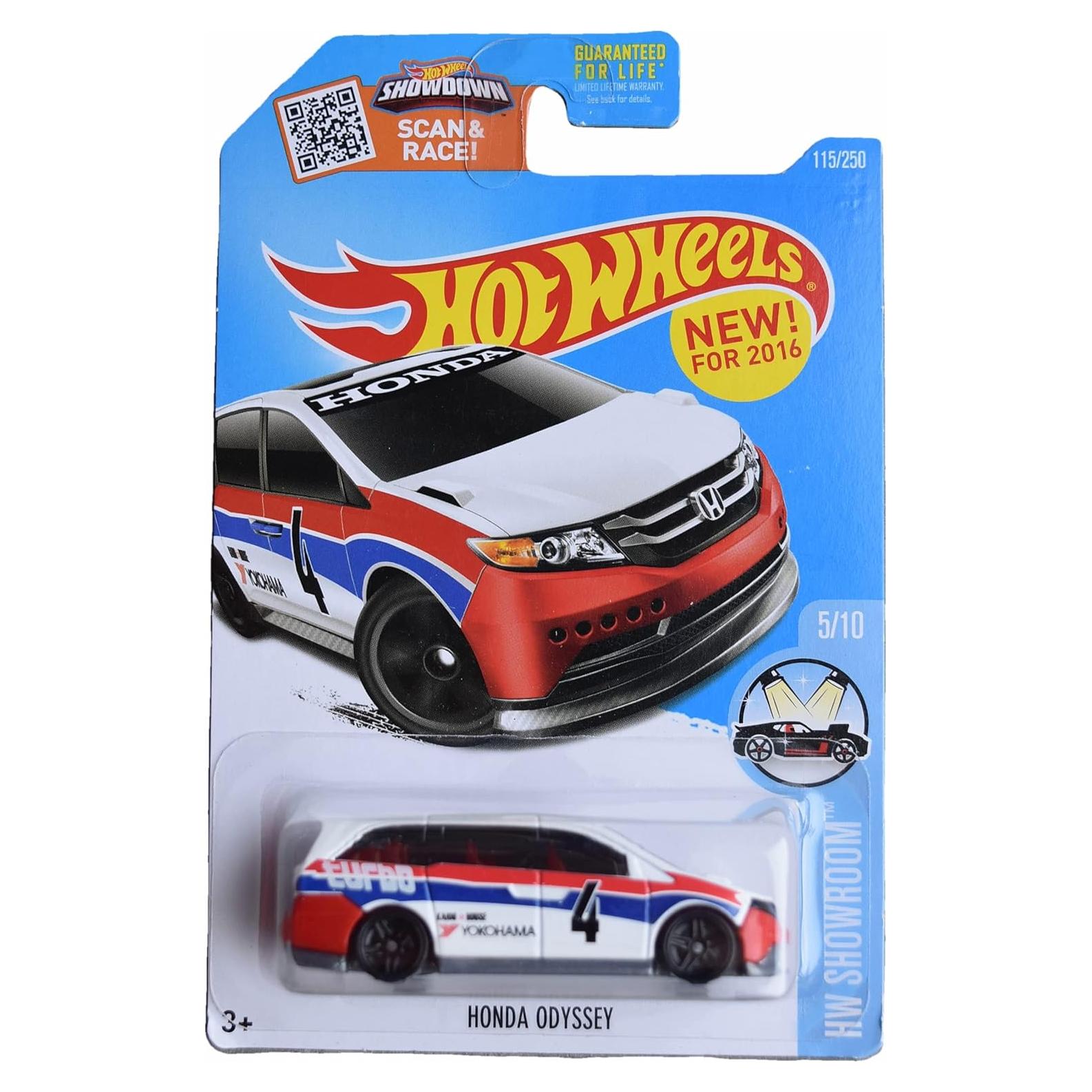 Hot Wheels Honda Odyssey 1:64 Blanco - Mattel