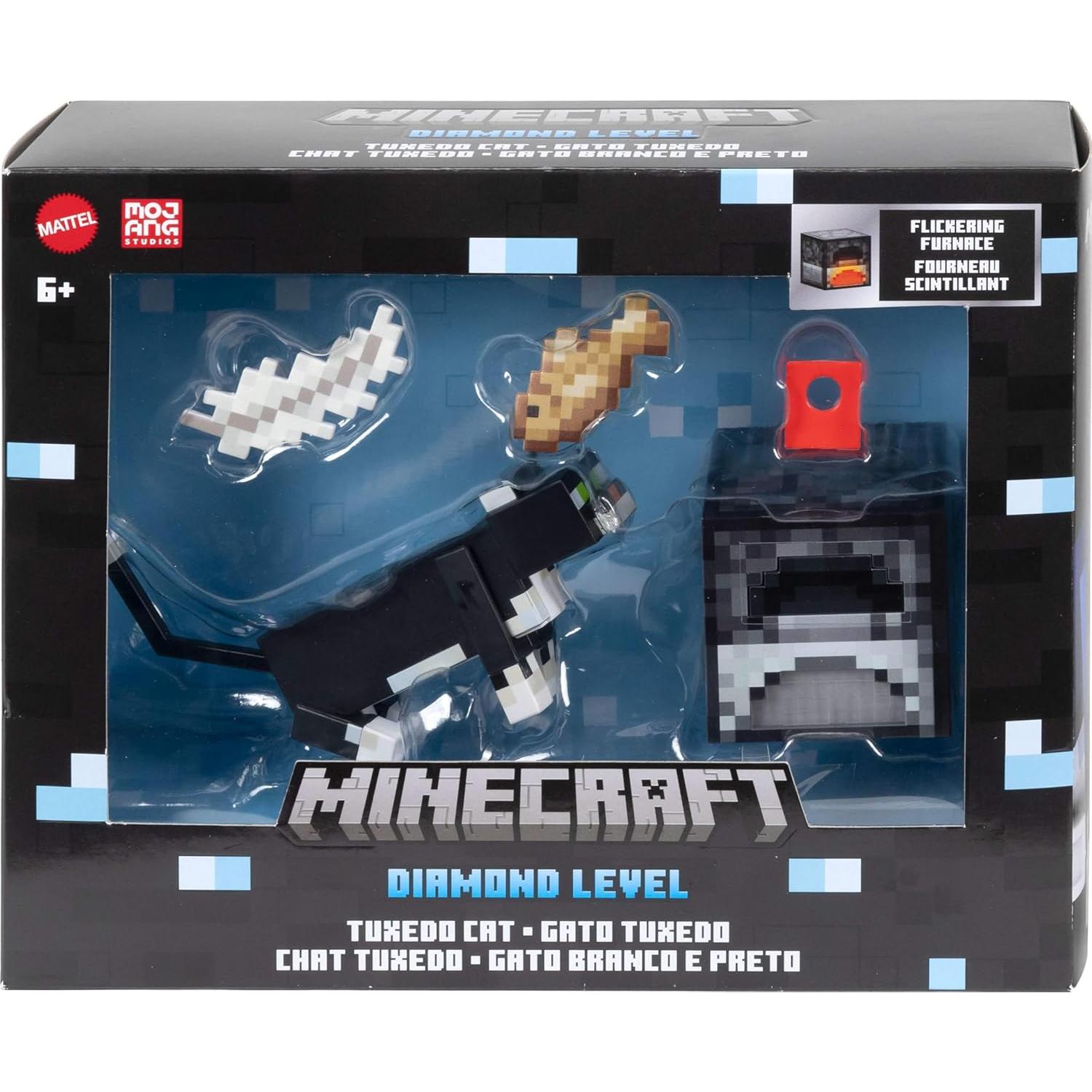 Figura de acción Mattel Minecraft Gato de Esmoquin 13.97 cm
