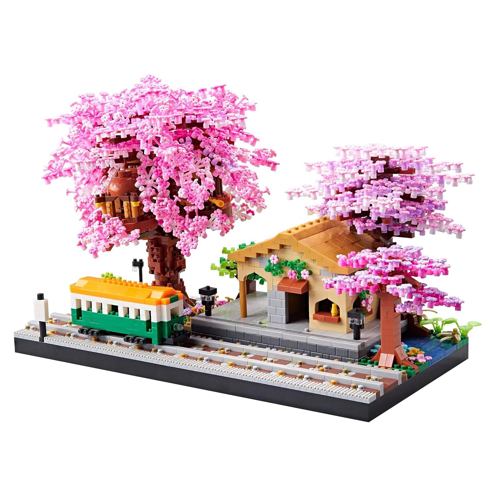 Conjunto de Bloques de Construcción Mini KLMEi 8016 Flor de Cerezo