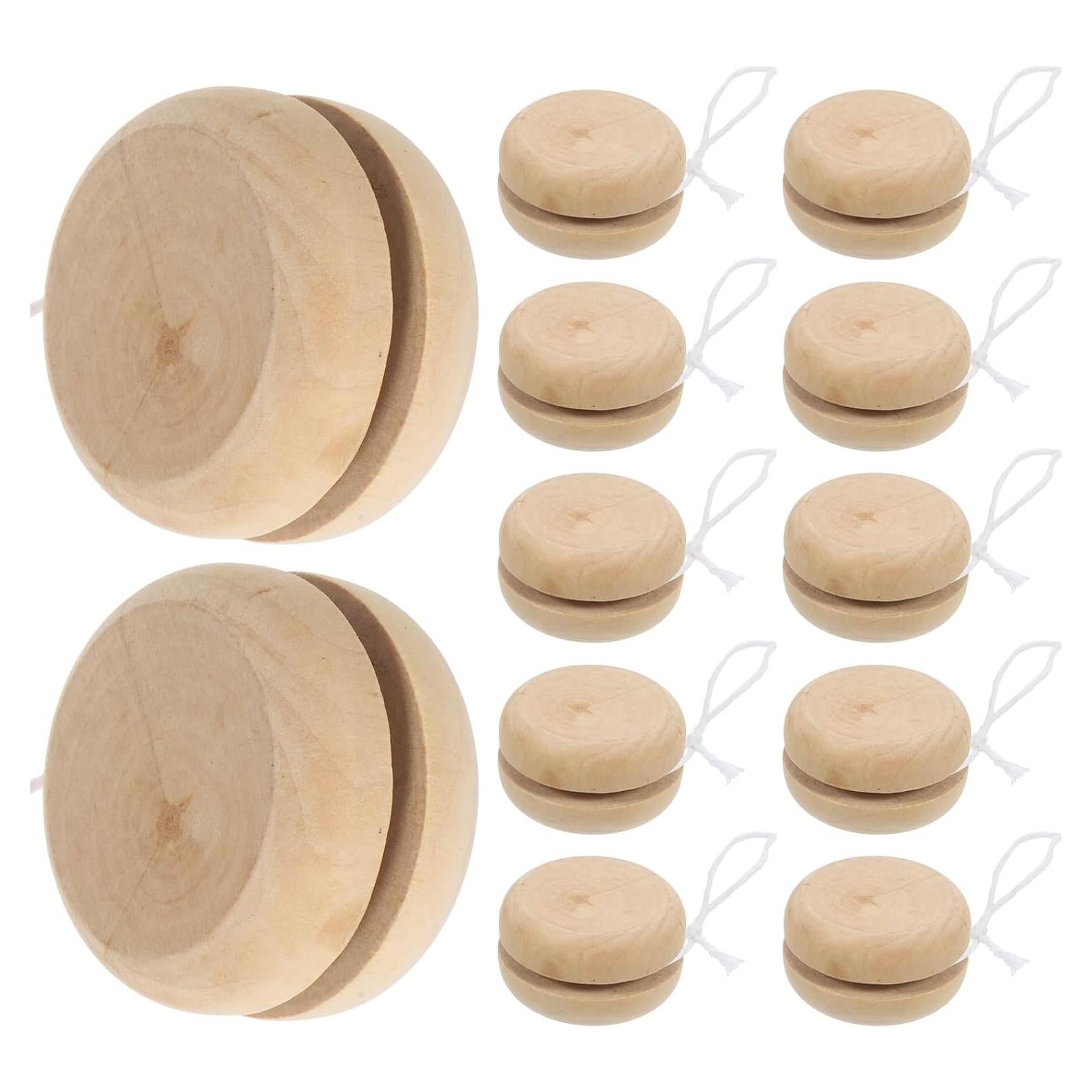 Yoyo de Madera DECHOUS 15pcs para Manualidades Niños