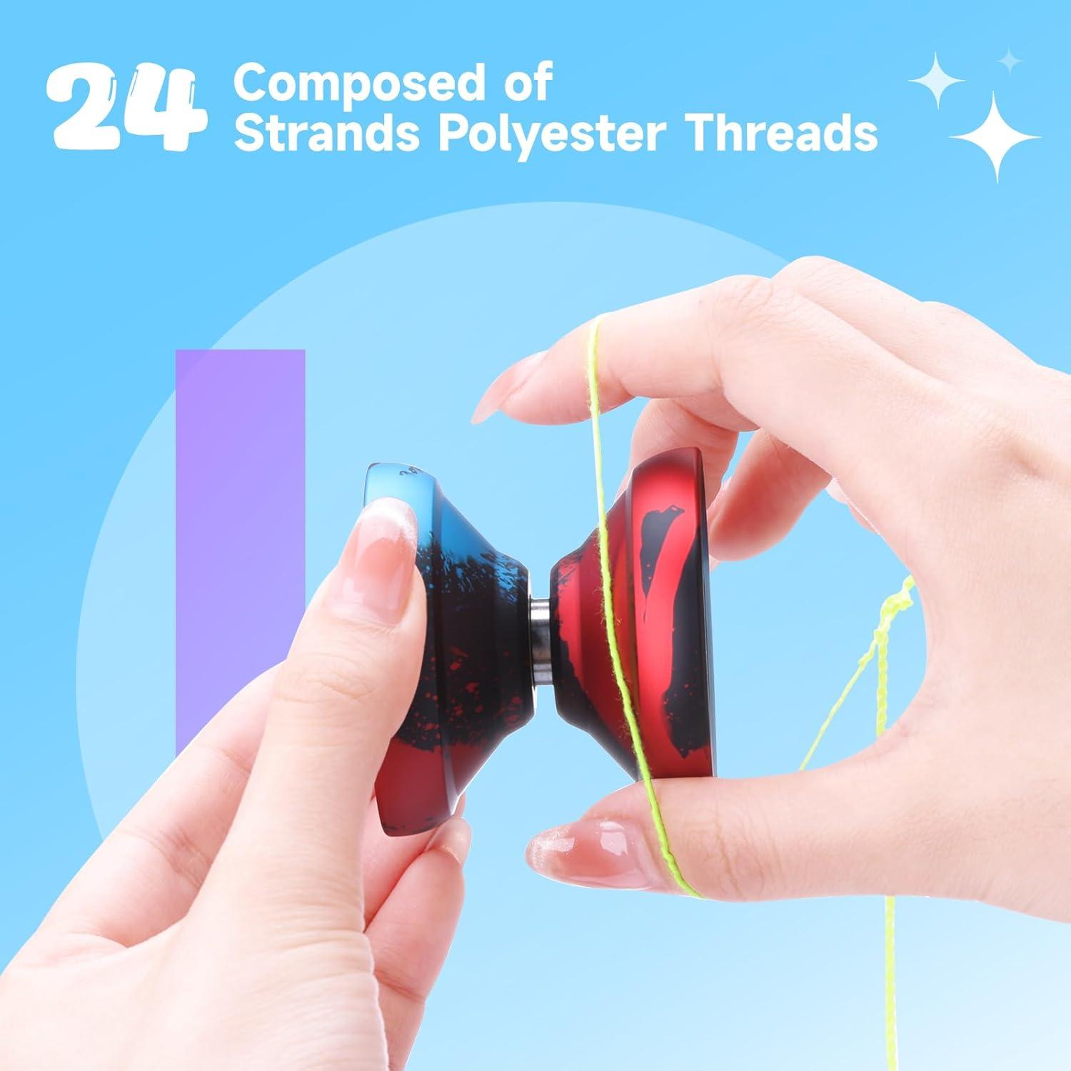 Paquete de 25 Cuerdas de Yoyo CHEE MONG - Poliester 110 cm