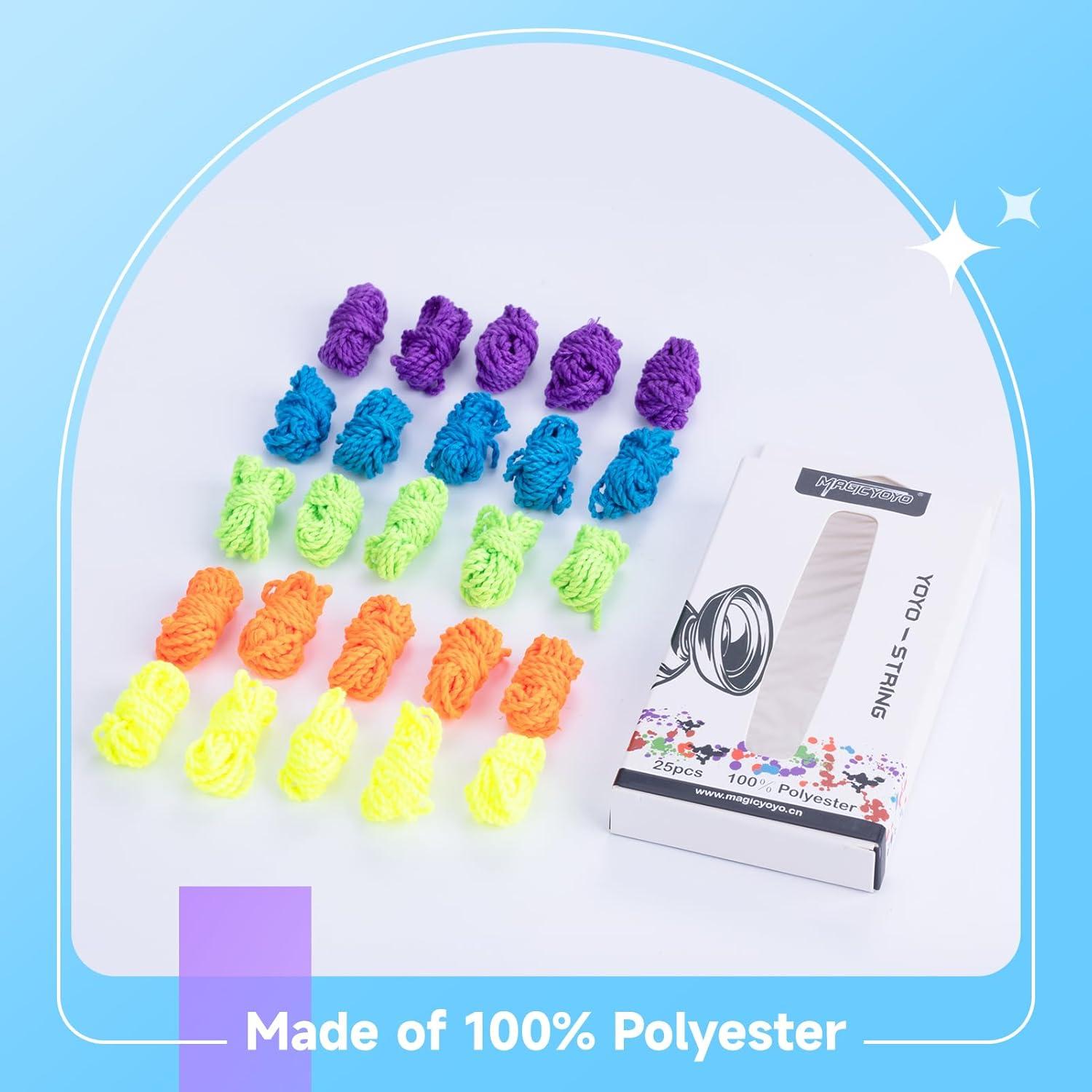 Paquete de 25 Cuerdas de Yoyo CHEE MONG - Poliester 110 cm