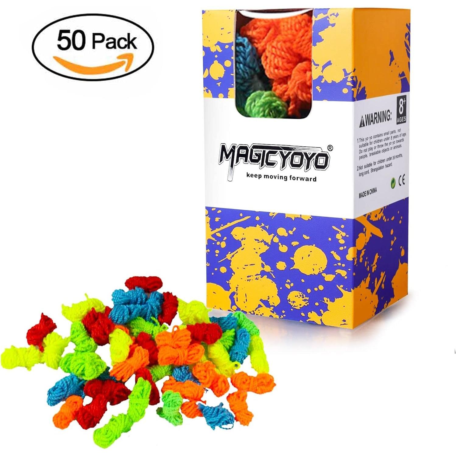 Cuerdas de Yoyo YOSTAR 50 Piezas 100% Poliester Colores