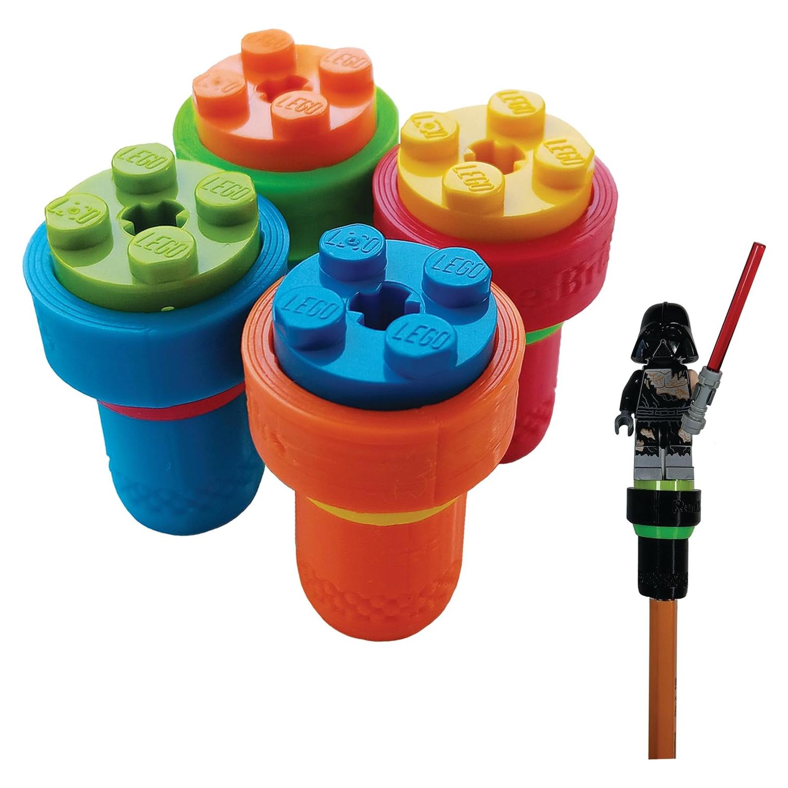 Juego de 4 Tapas de Lápiz con Ladrillos Nevlind 2x2