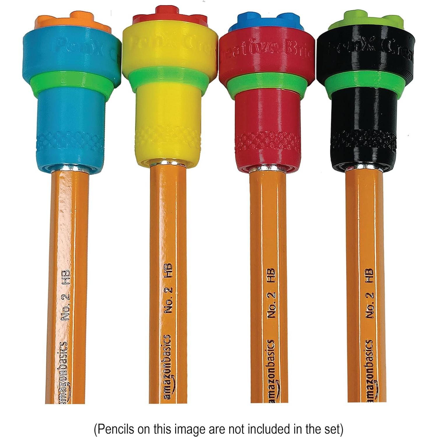 Juego de 4 Tapas de Lápiz con Ladrillos Nevlind 2x2