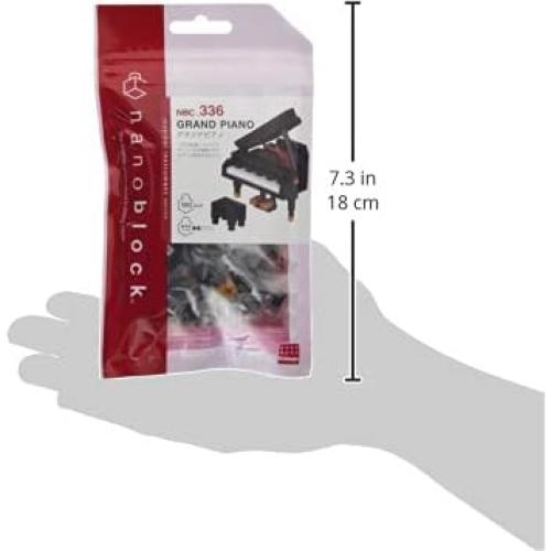 Nanoblock Piano de Cola - Kit de Construcción 190 Piezas