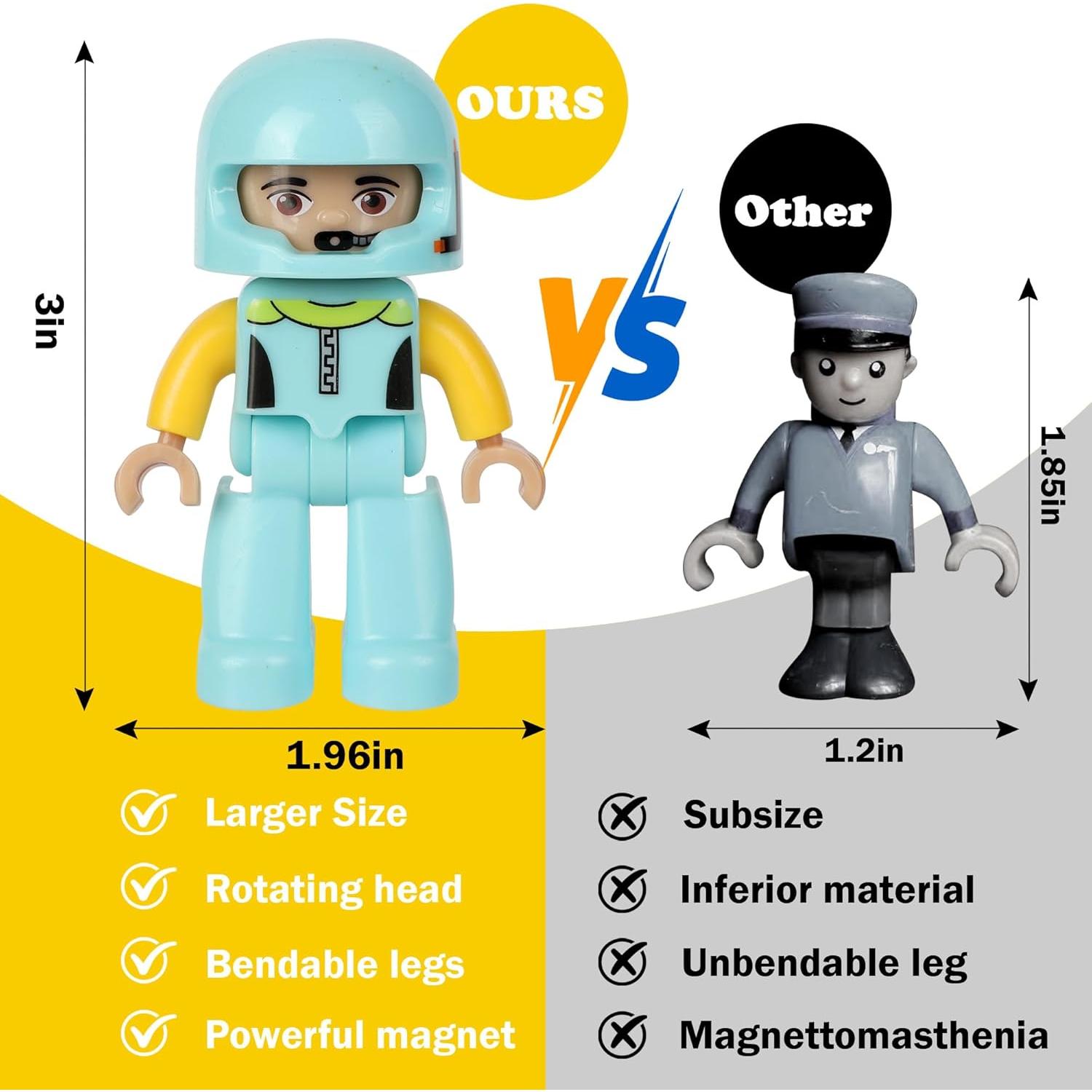 Figuras Magnéticas Grandes Mruikeny 12 Piezas 7.6 cm STEM