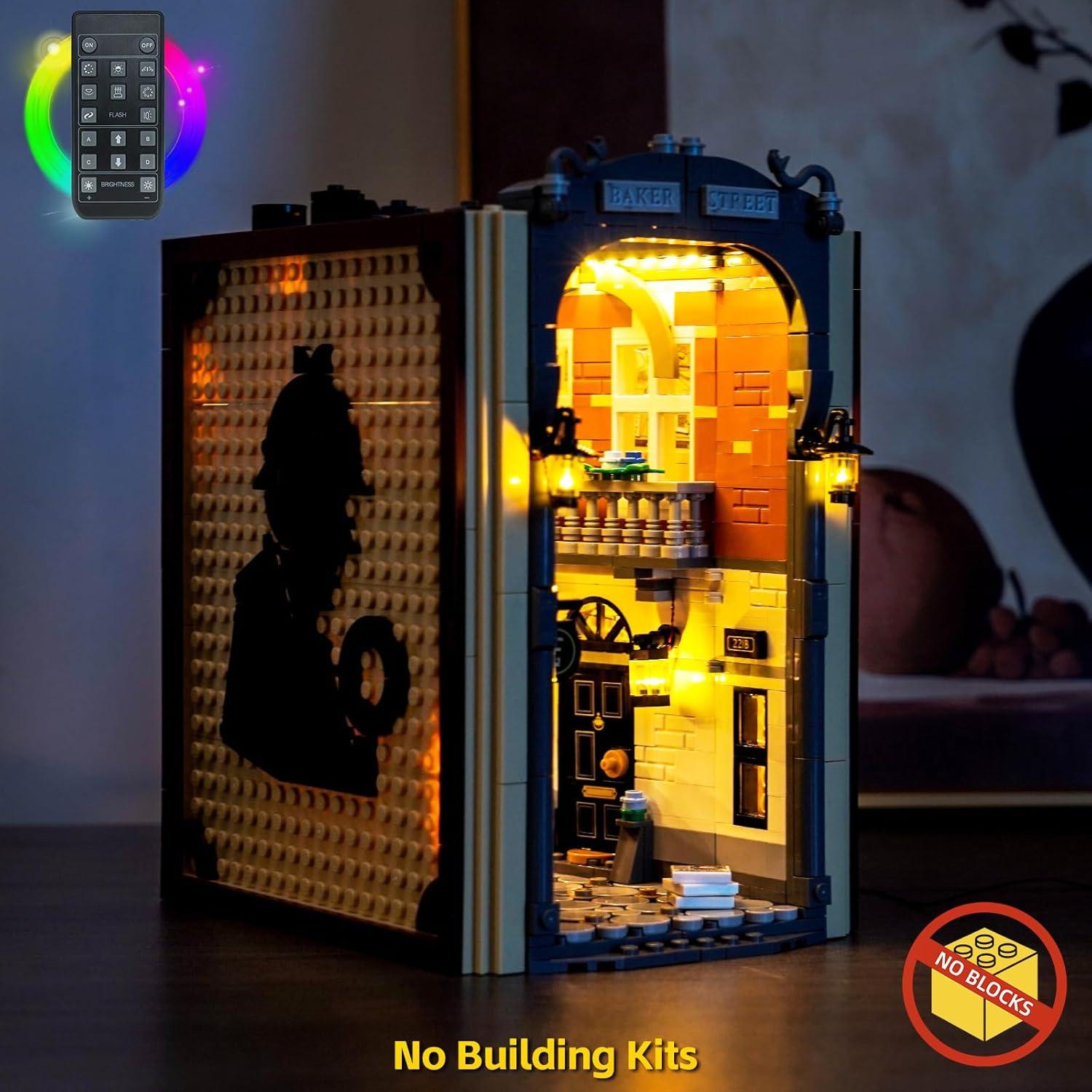 Luz LED BrickBling Compatible con Lego 10351 Sherlock Holmes