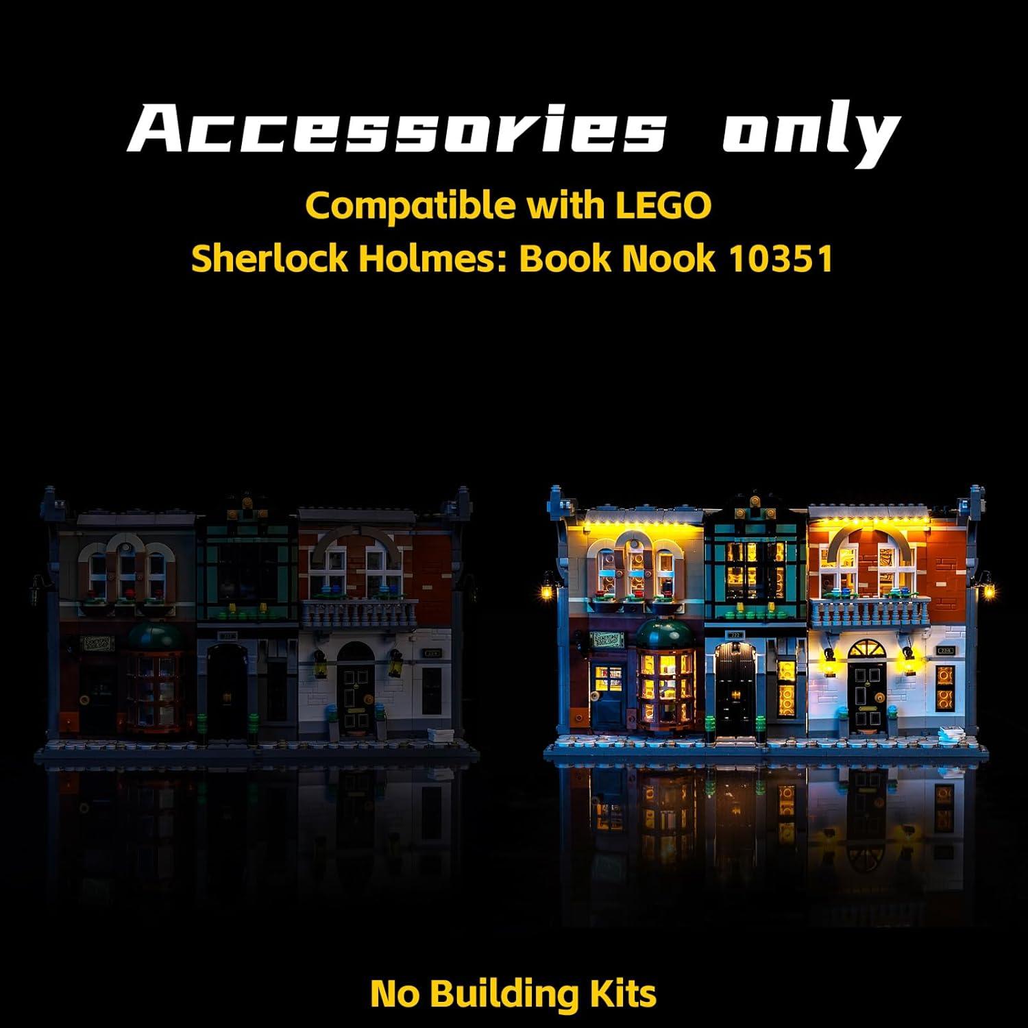 Luz LED BrickBling Compatible con Lego 10351 Sherlock Holmes
