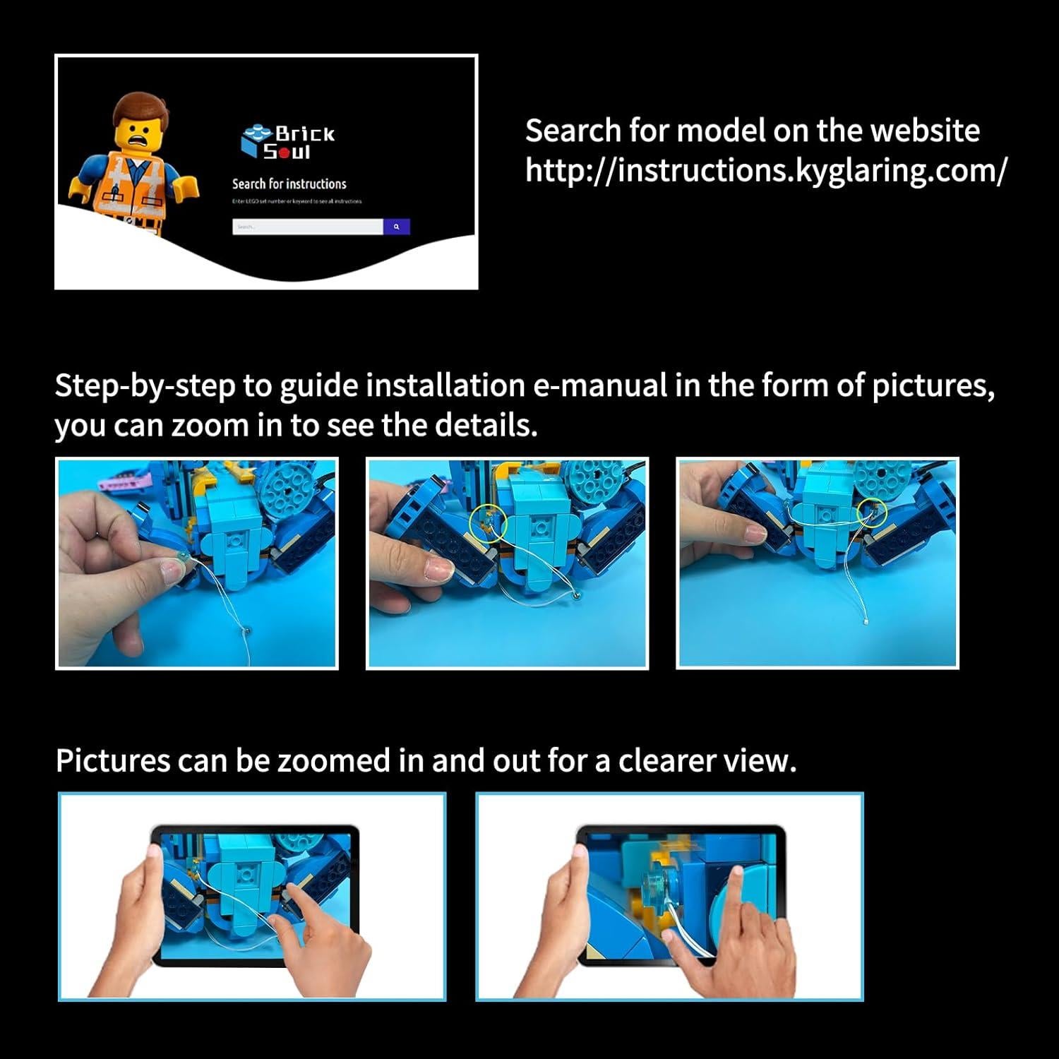 Kit de Luz LED BrickSoul para Lego Fortnite Peely Bone 77072