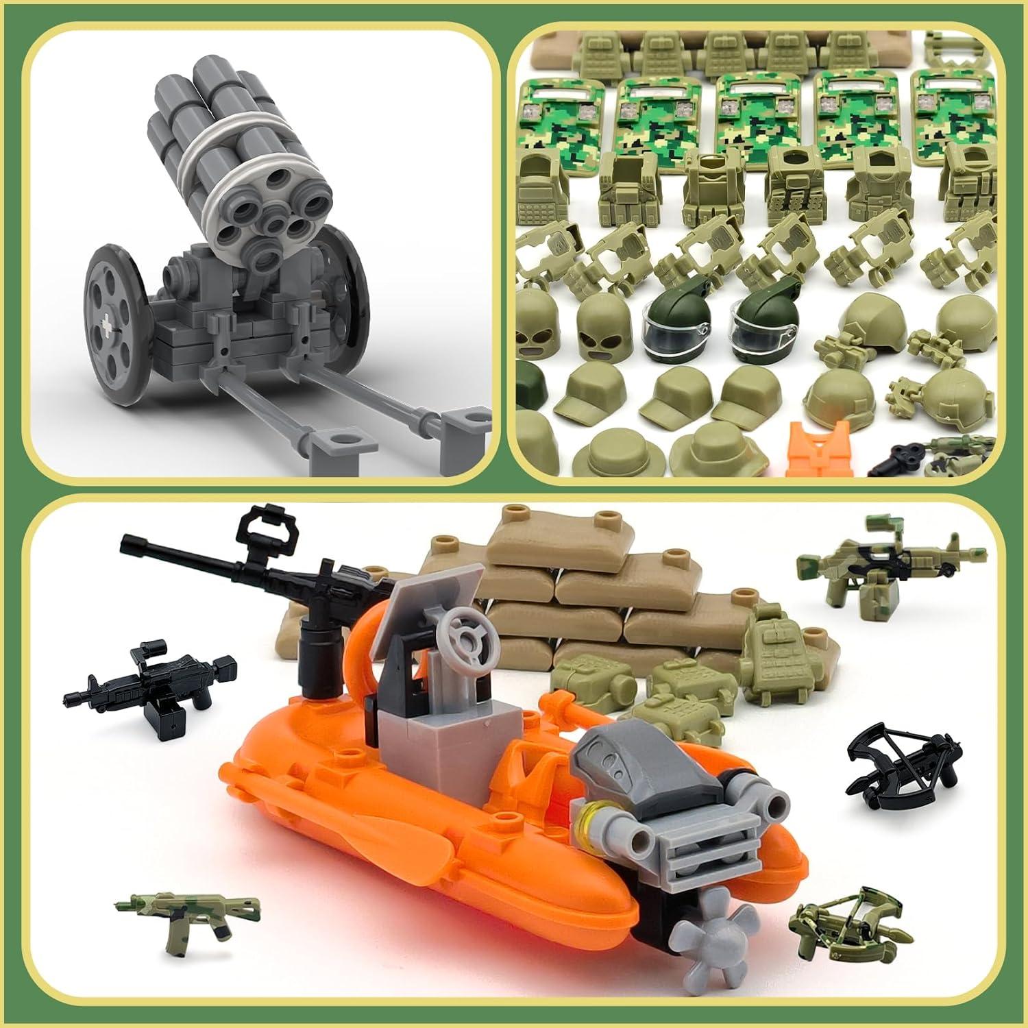 Set de Juguetes de Construcción de Armas SWAT ALEYOOTECHE 220 Piezas