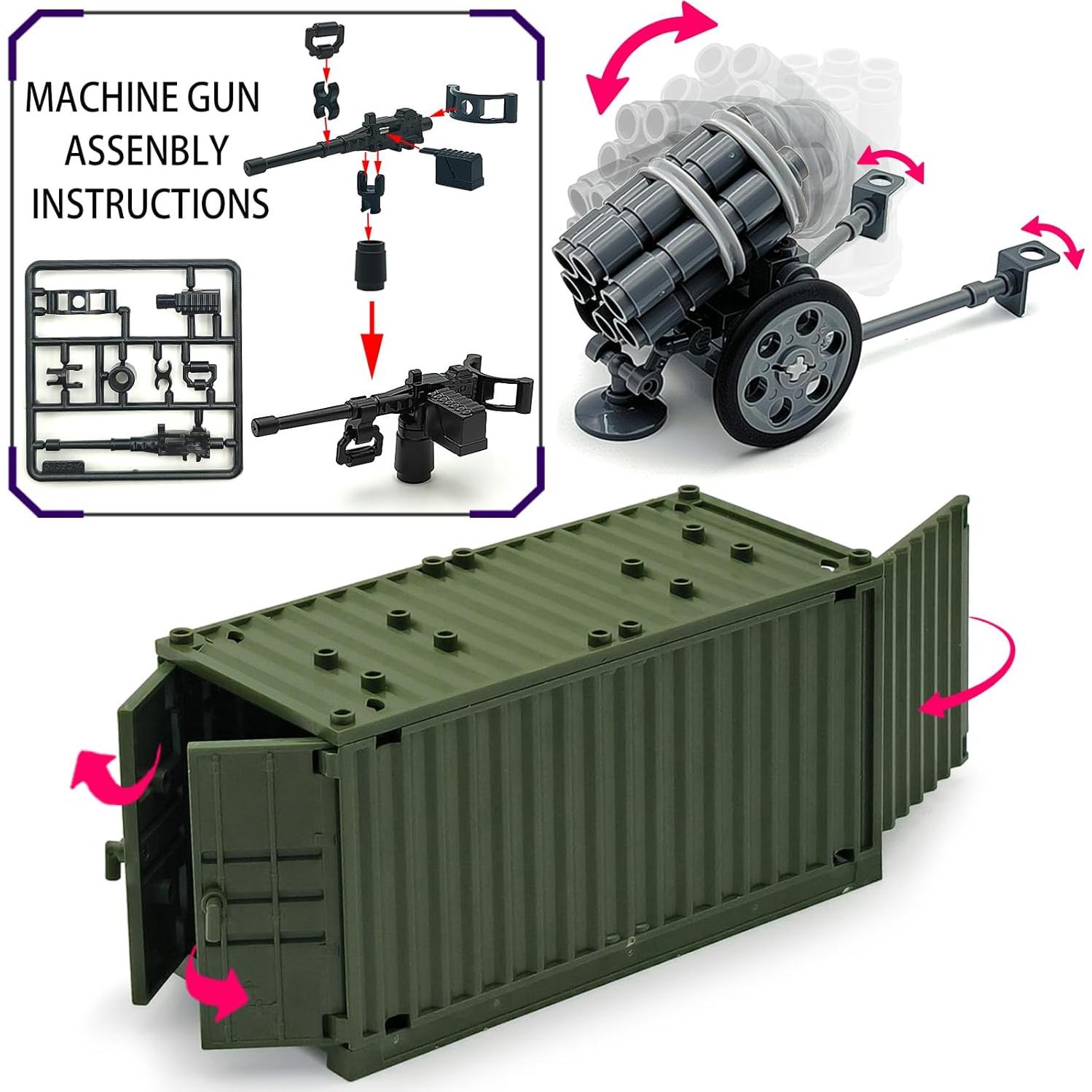 Set de Juguetes de Construcción de Armas SWAT ALEYOOTECHE 220 Piezas