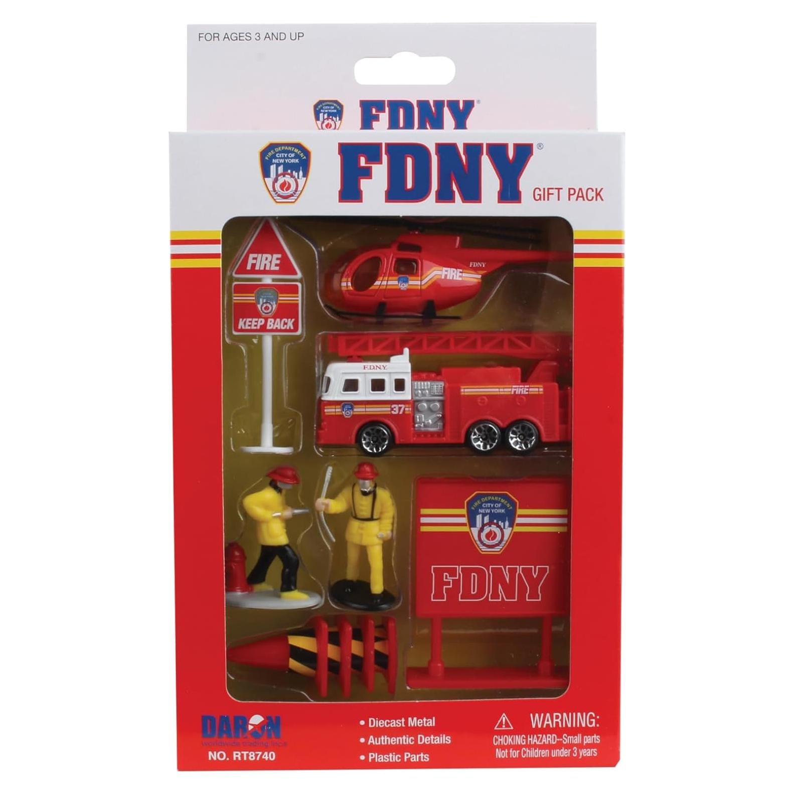 Juego de Regalo Daron FDNY 10 Piezas Vehículos de Juguete